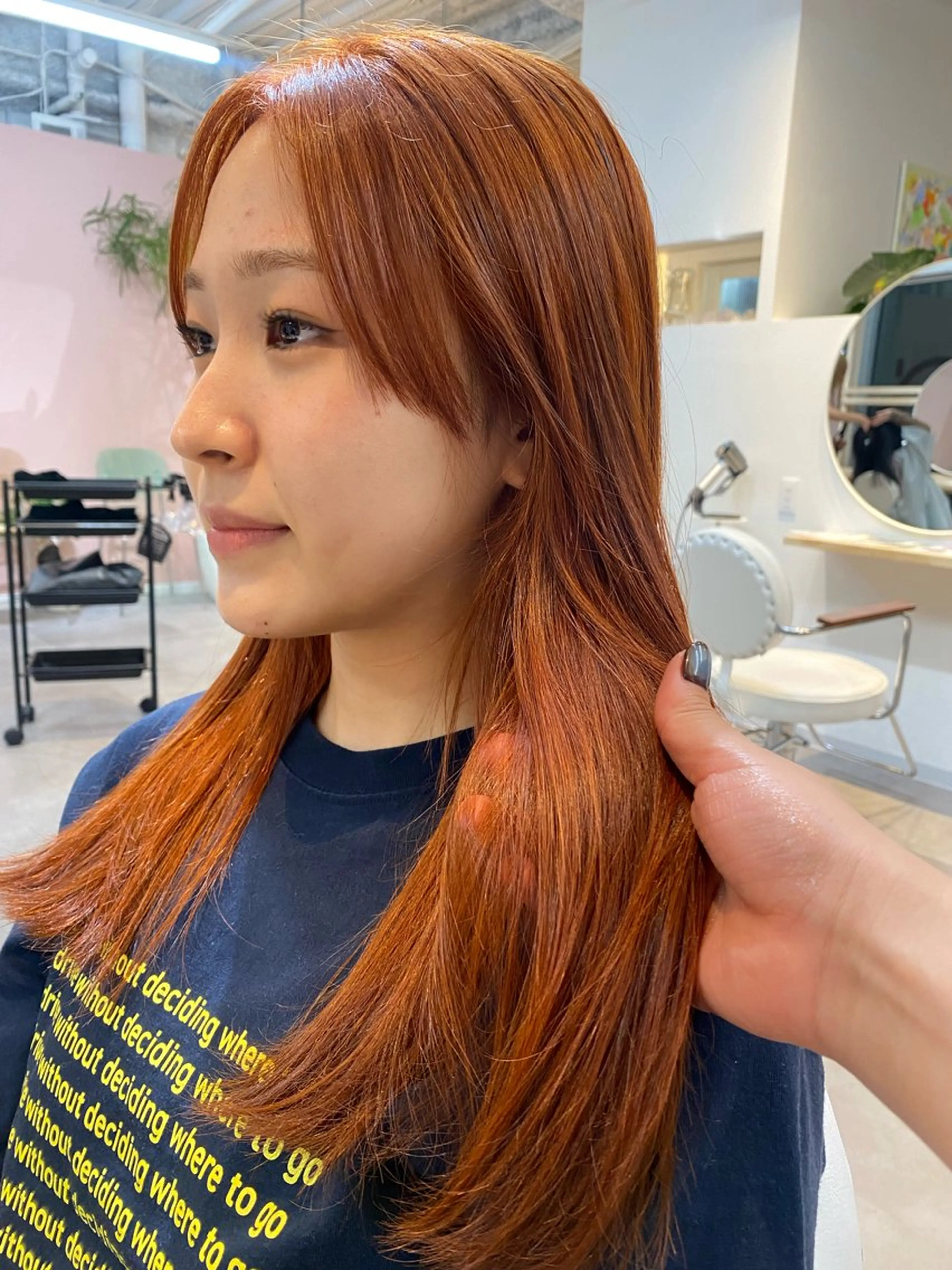 セミロング カラー ブリーチ ブリーチなしカラー ヘアカラー ichika/福岡 /透明感カラー🤎のヘアスタイル