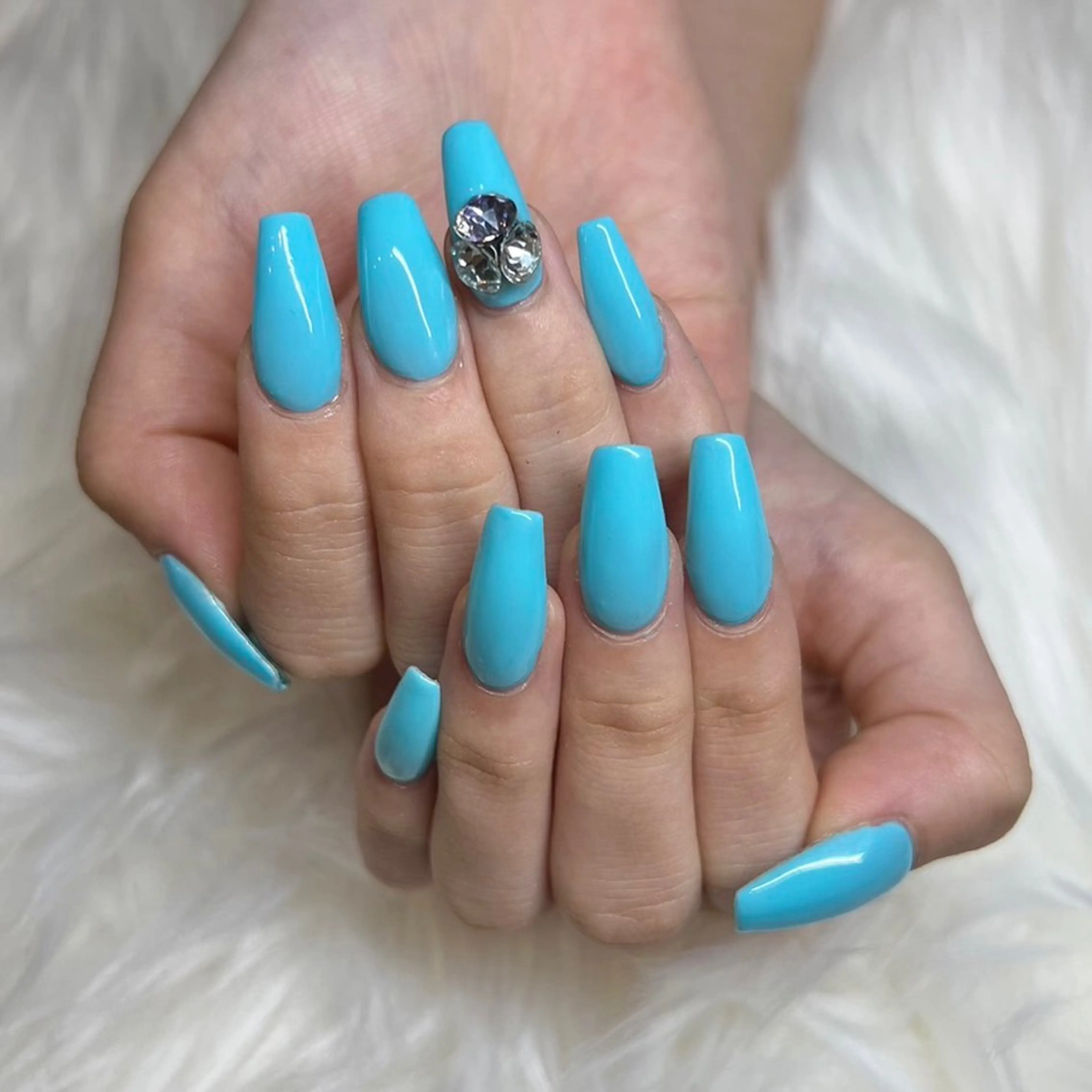 ネイル 長さ出し ワンカラーネイル ハンドネイル Pink Doll House　掛川店所属・ピンクドールハウス 掛川店のネイルデザイン