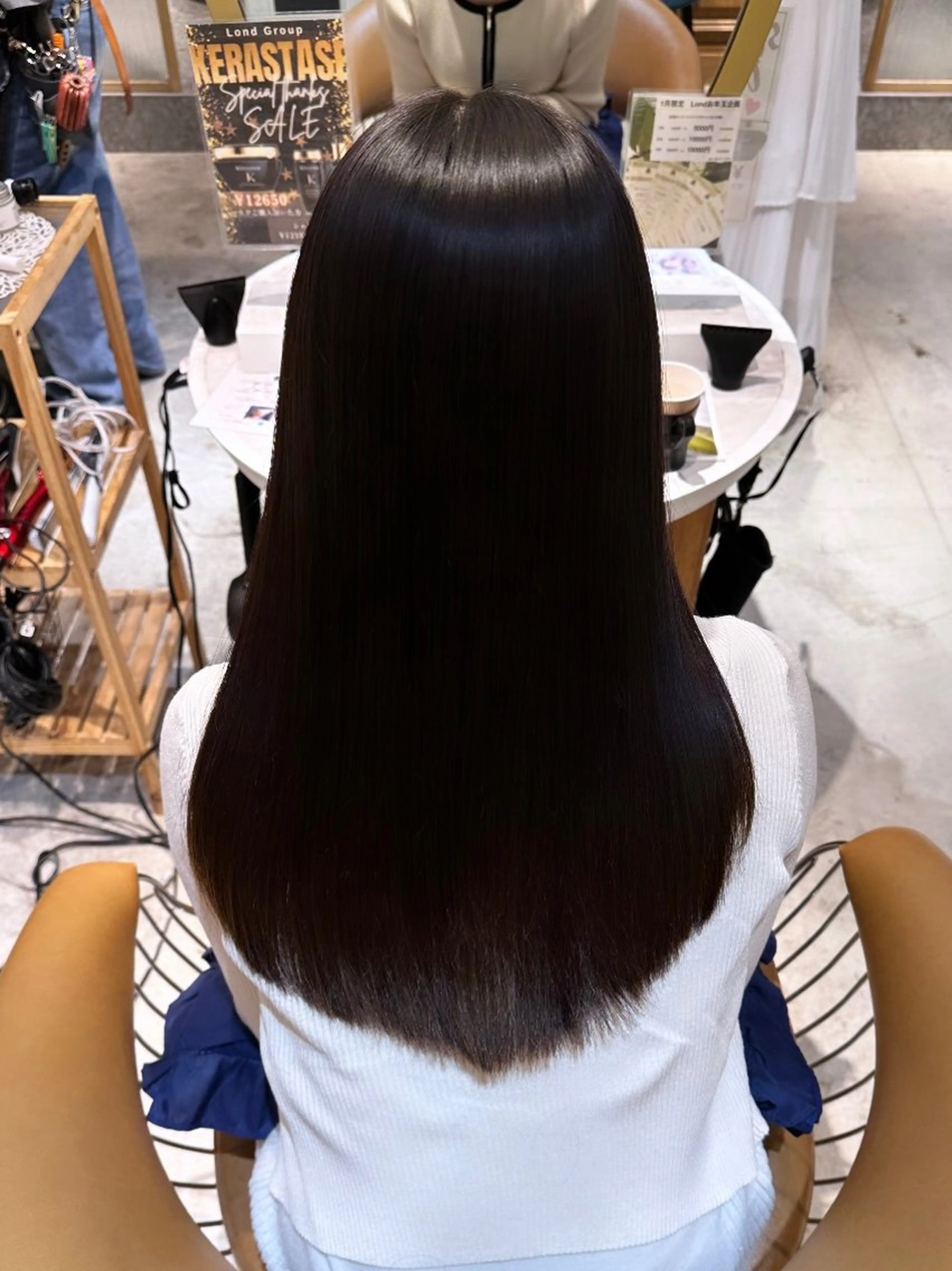 セミロング 縮毛矯正/髪質改善 表参道/千田大地のヘアスタイル