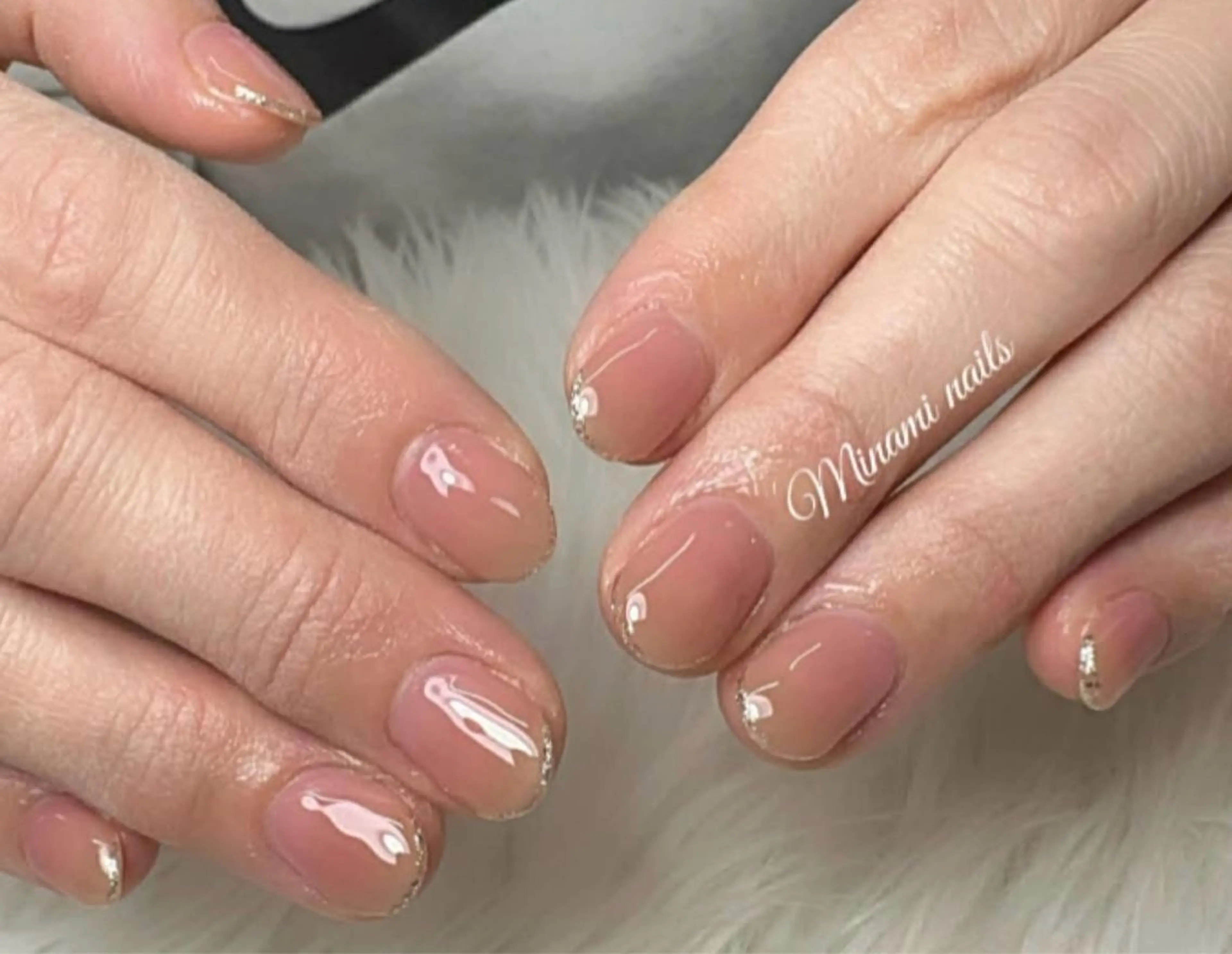 ネイル アートネイル オーロラネイル ガーリー キラキラネイル 韓国ネイル ハンドネイル Minami Nailsのネイルデザイン