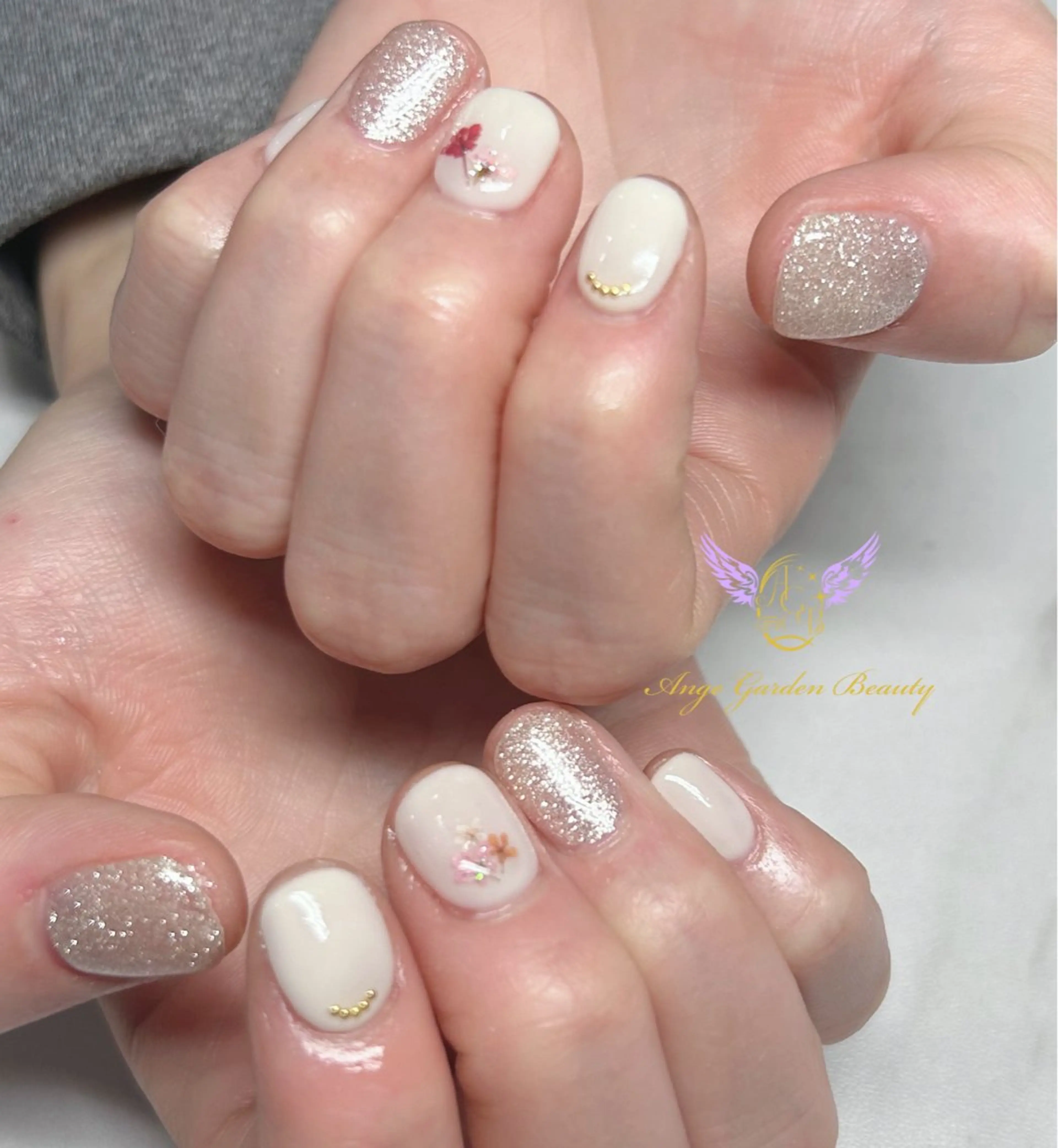 ネイル 春ネイル ハンドネイル AngeGarden Beautymihoのネイルデザイン