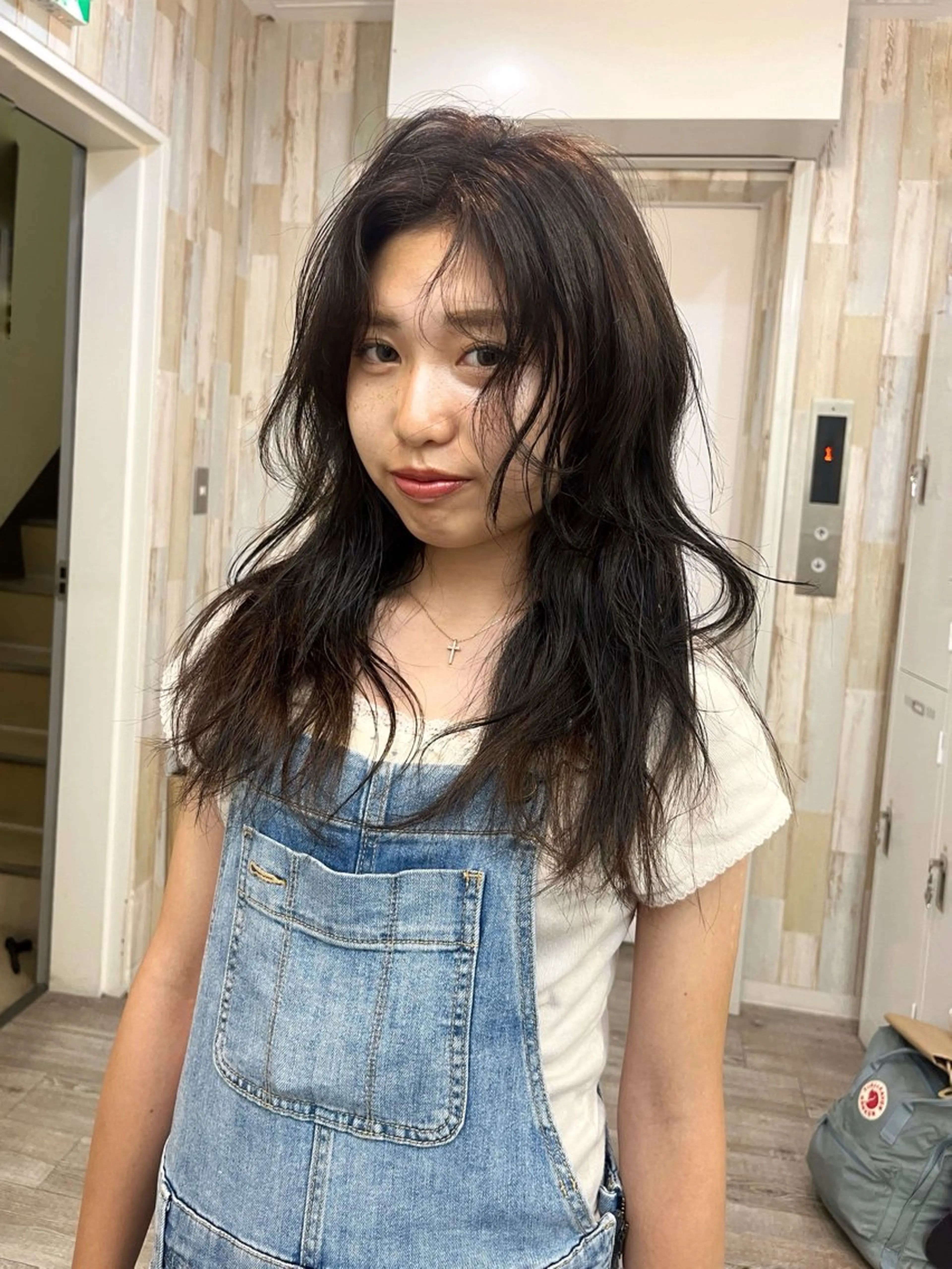 ロング RIKU/毛流れ ヘア×眉ワックスのヘアスタイル