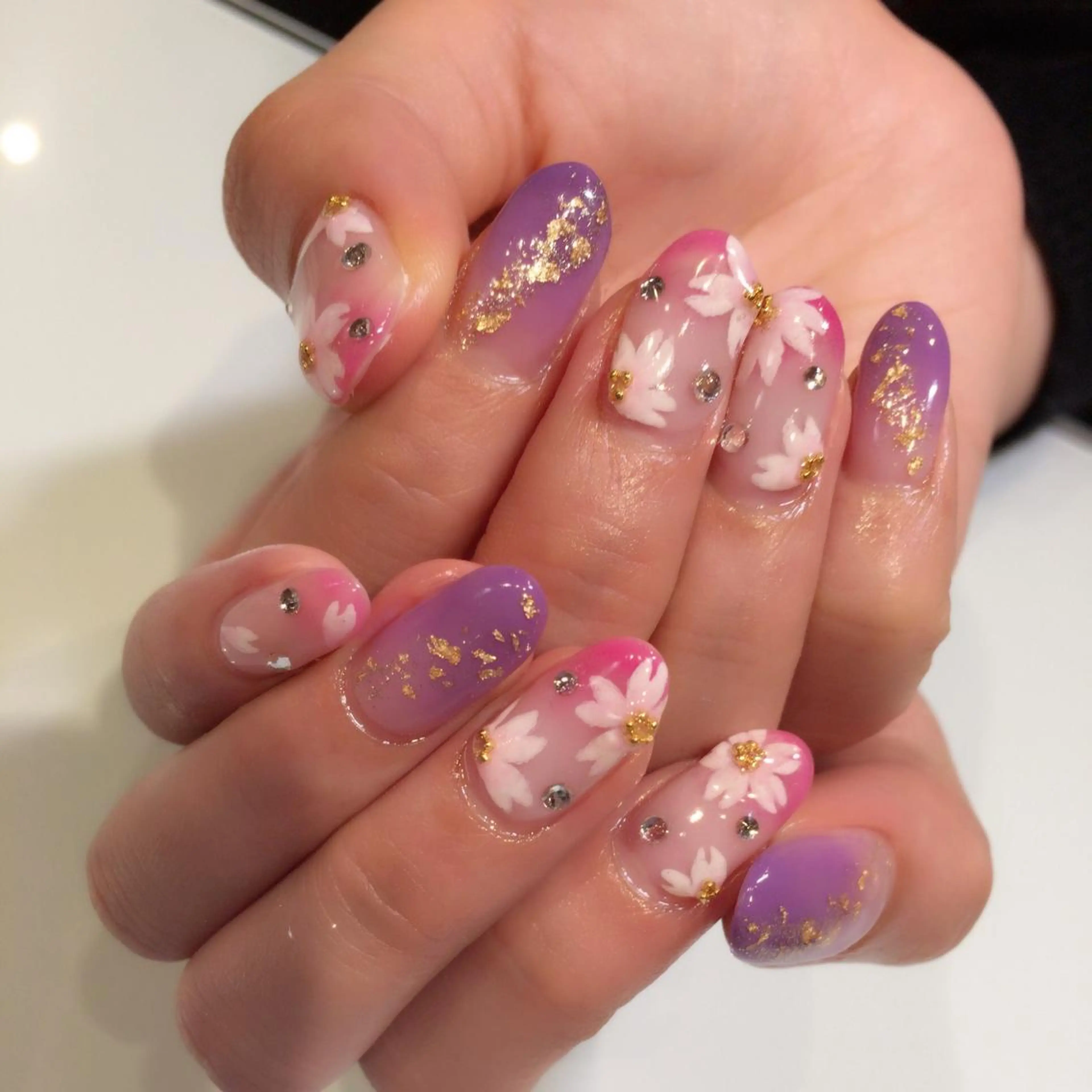 ネイル 桜ネイル Nailroom Mocaのネイルデザイン