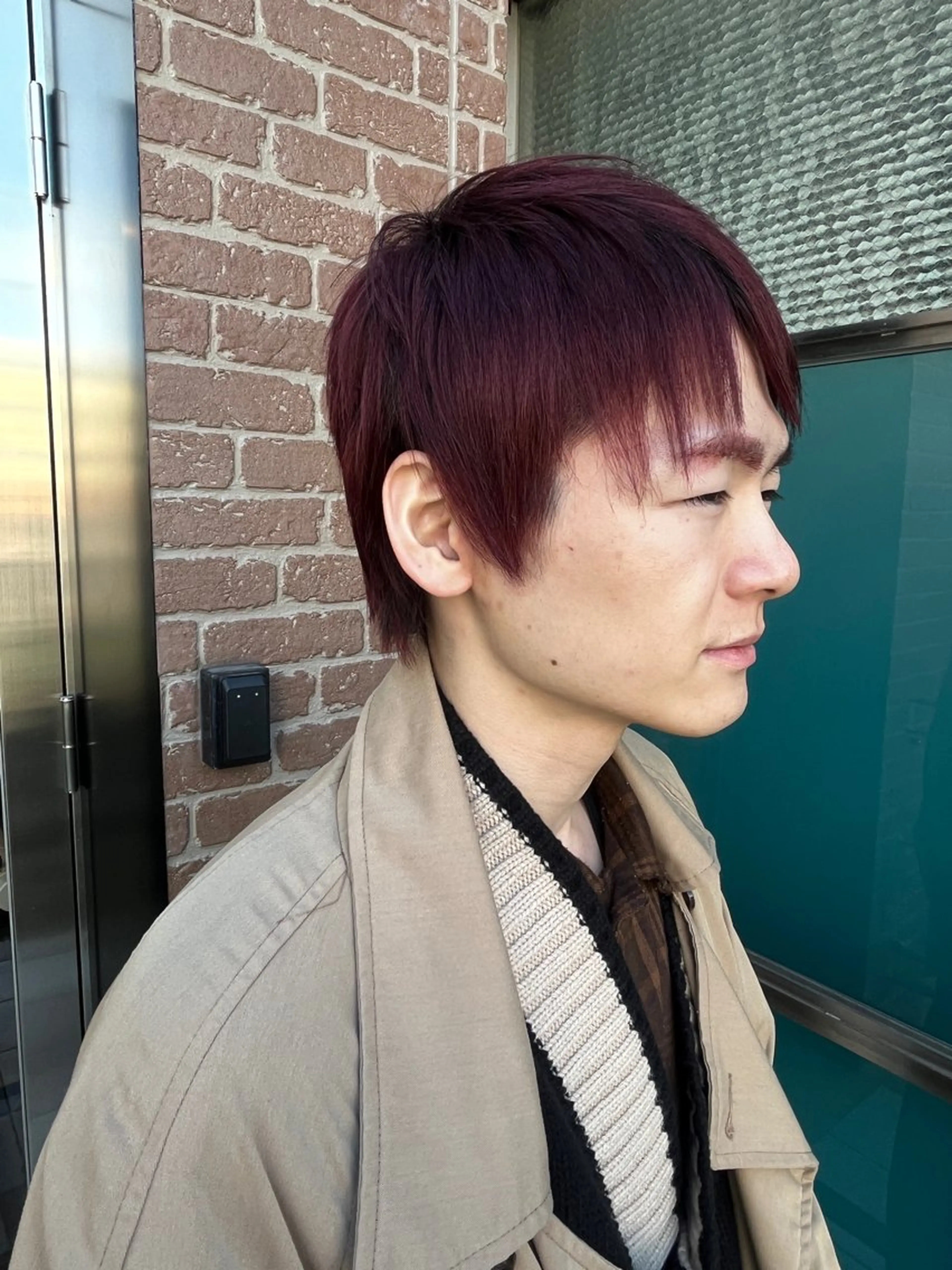 ショート カラー パーマ メンズ 久木原 ゆりのヘアスタイル