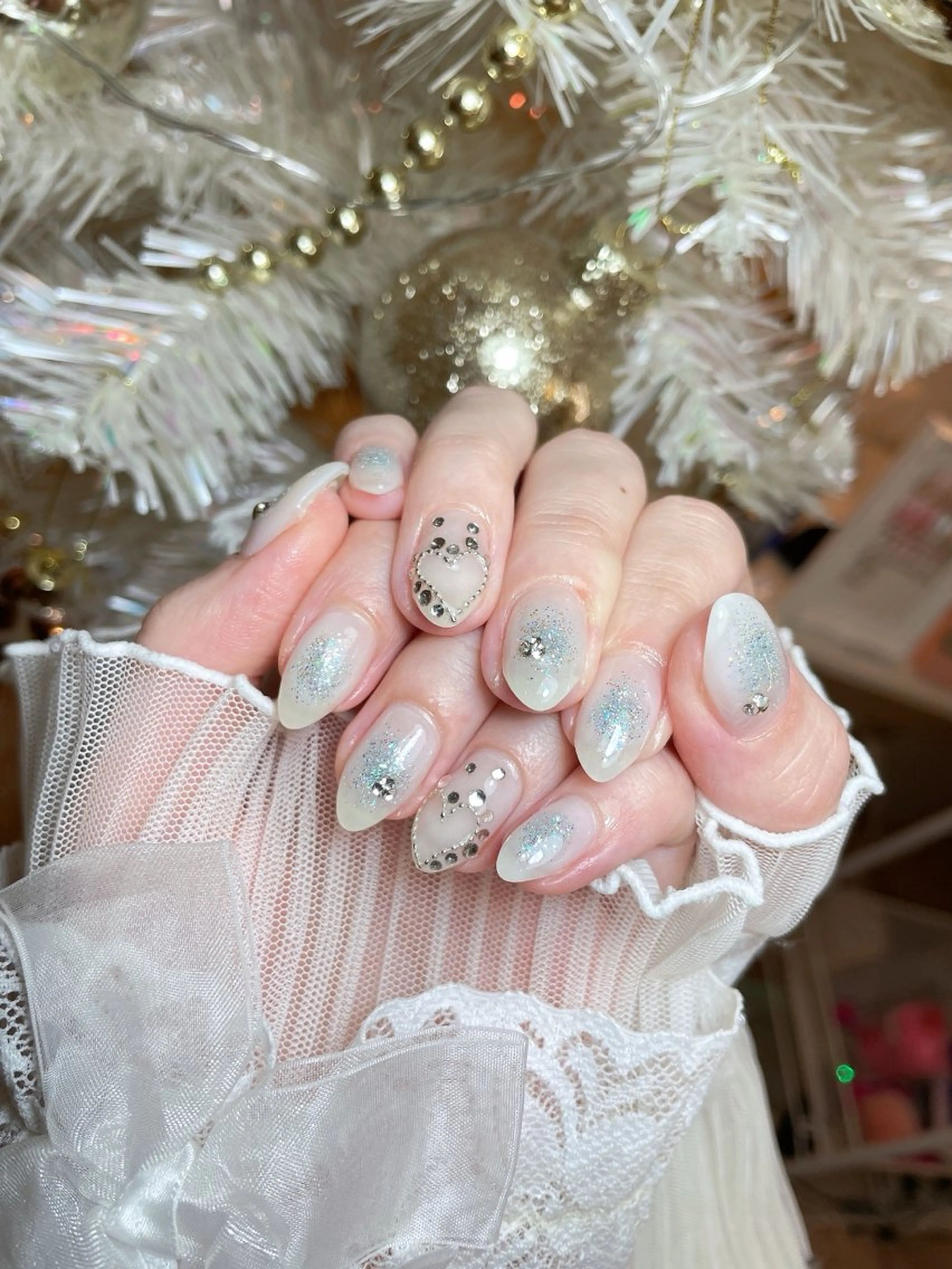 ネイル 23時まで❤︎韓国、 ワンホンネイルのネイルデザイン