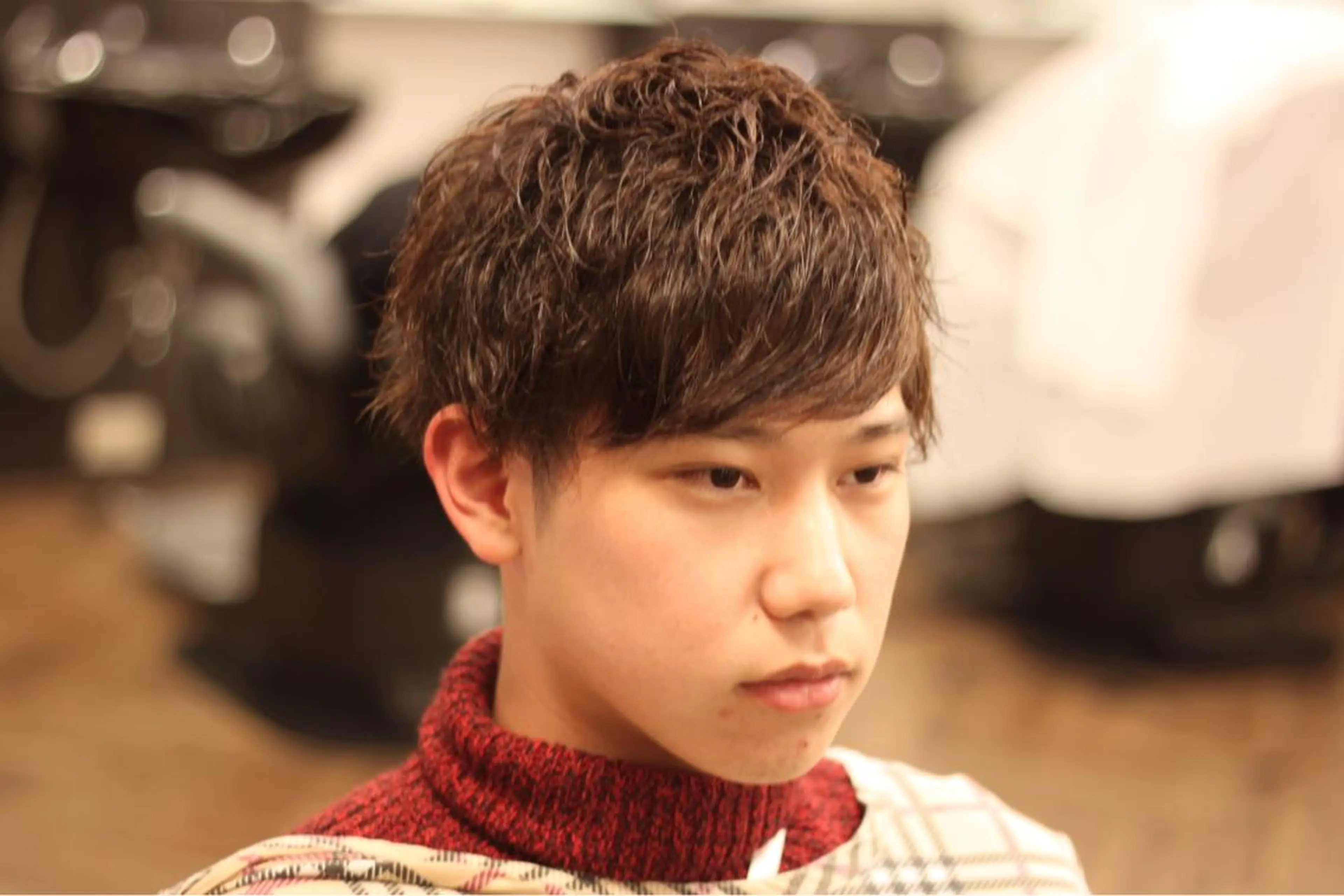 ショート パーマ メンズ 前田賢生 ご新規様はNGのヘアスタイル