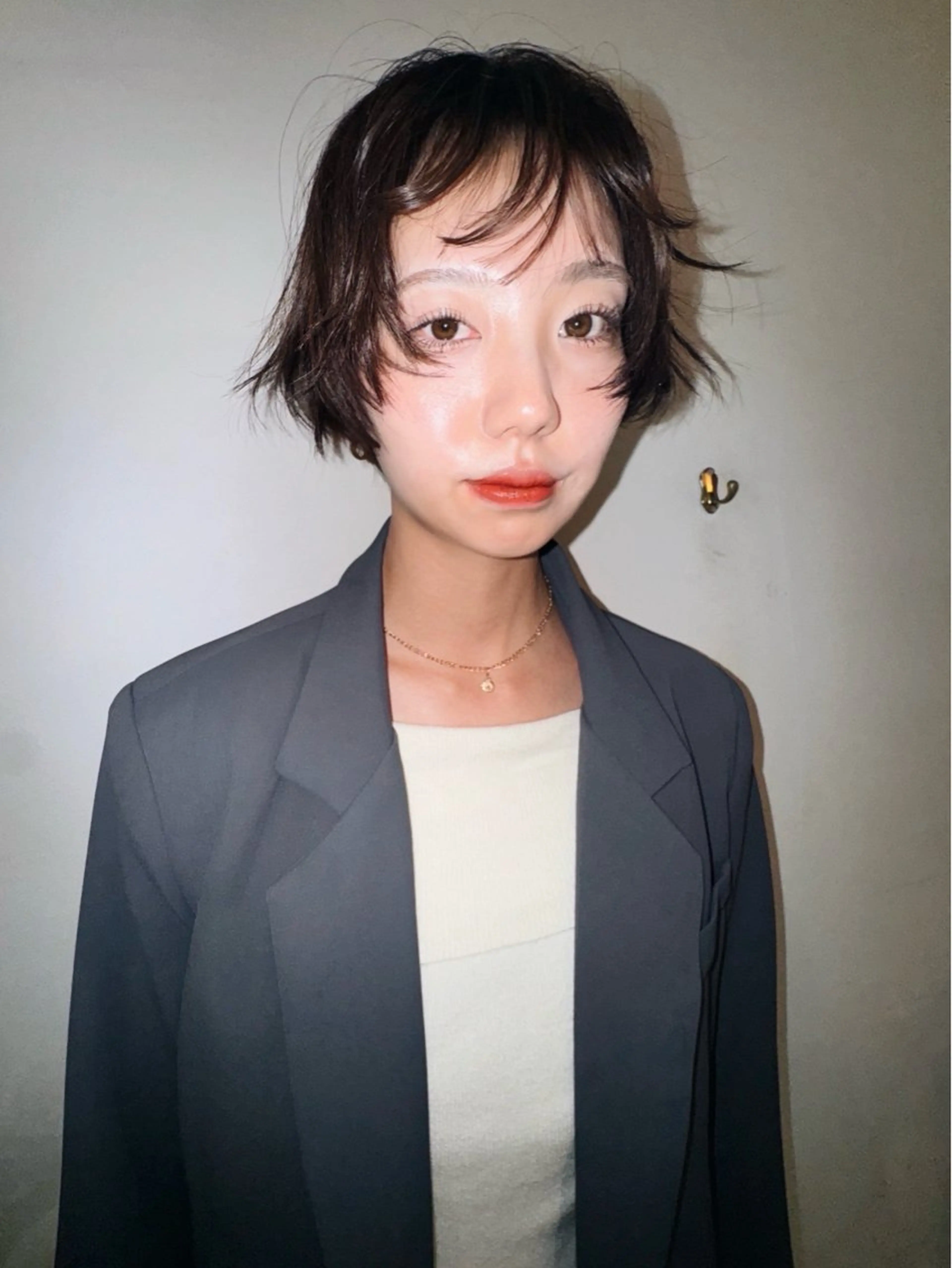 ショート 外国人風カラー THE  AGATA TOKYO所属・スパイラルパーマ/デ ザインカット/アミのヘアスタイル