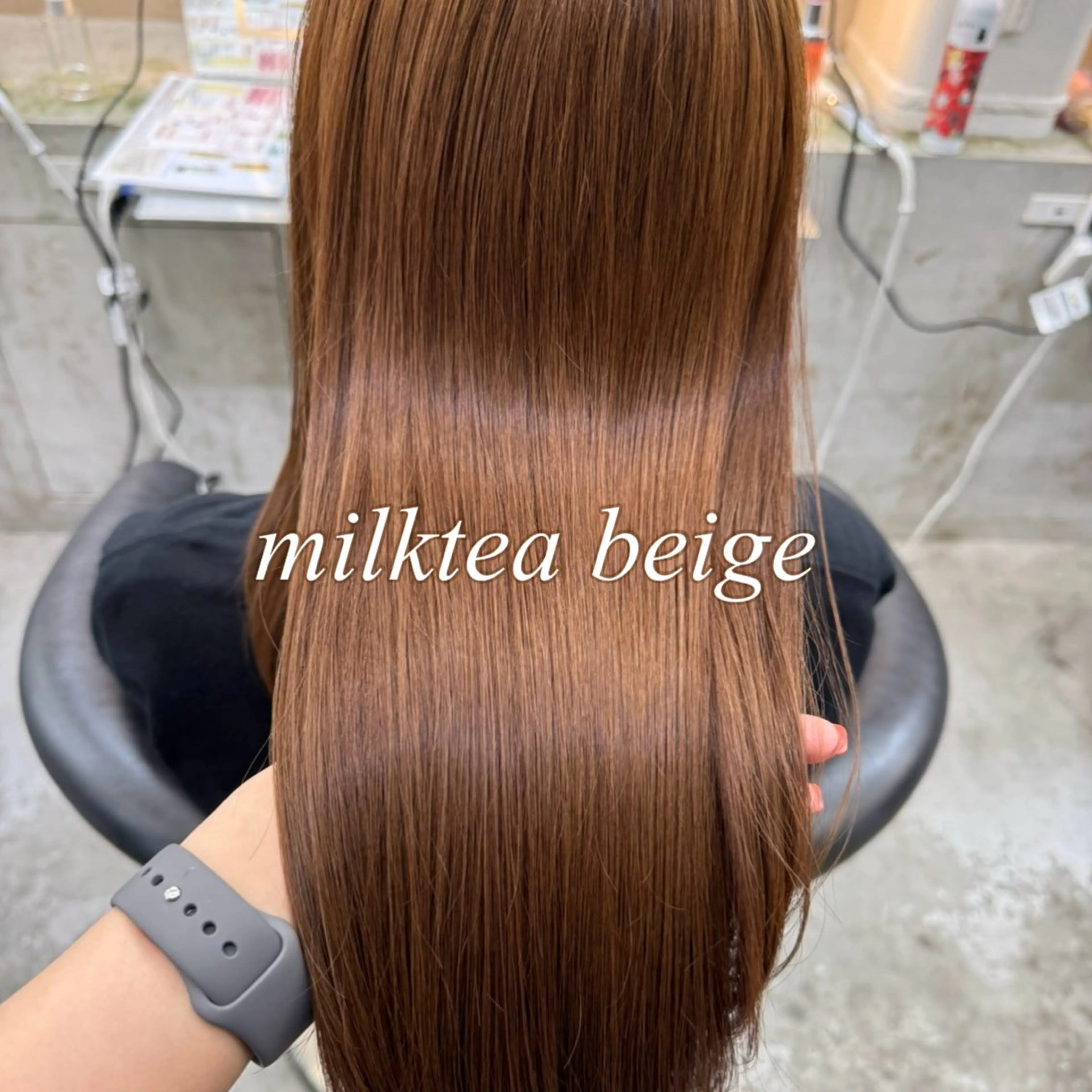 【ミニモ限定🔴】ブリーチなしダブルカラー➕似合わせカット➕乾燥ケア1stepトリートメント🌟レイヤー/韓国/ボブの写真