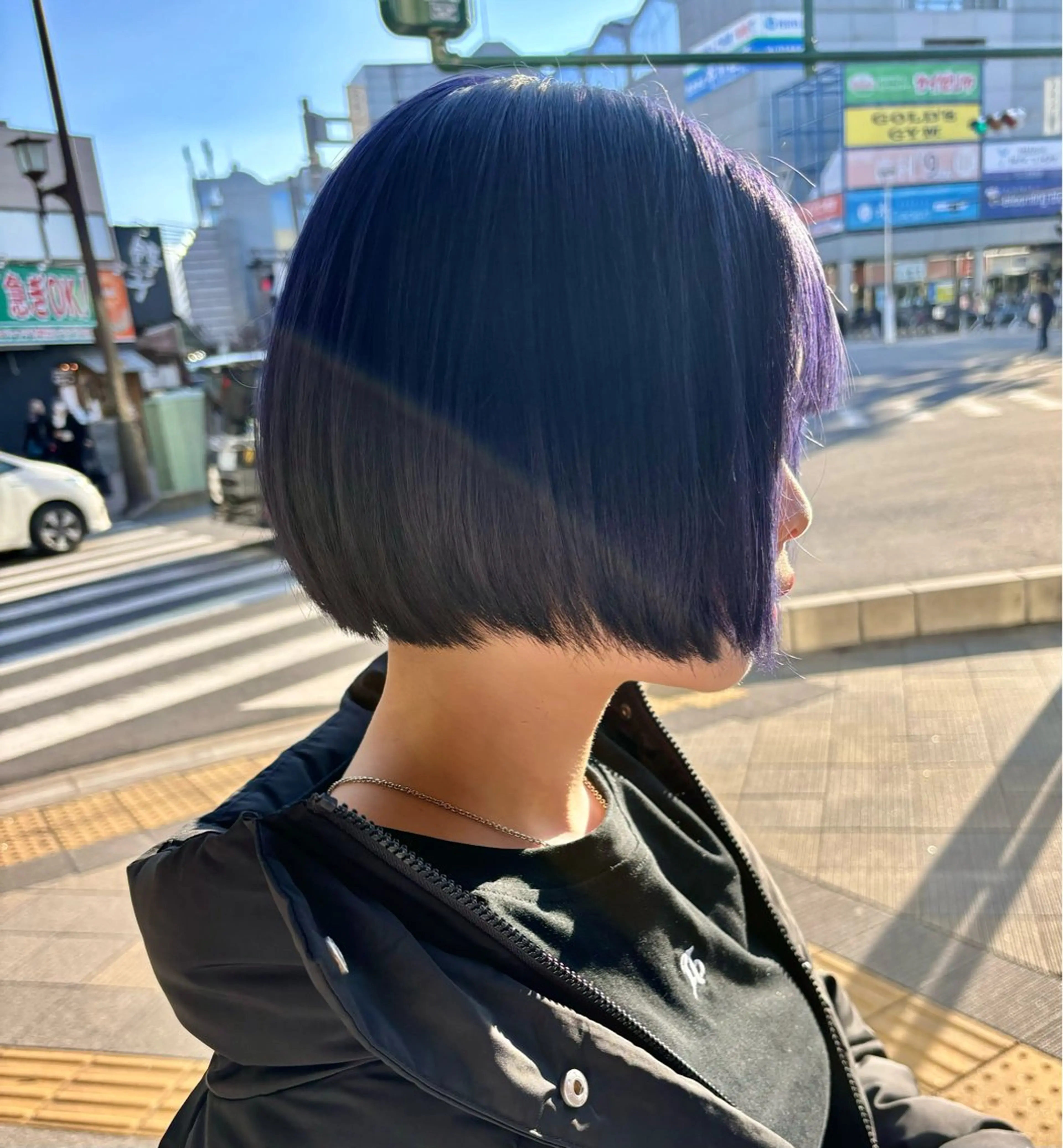 ショート カラー メンズカット ボブ/米崎駿也のヘアスタイル