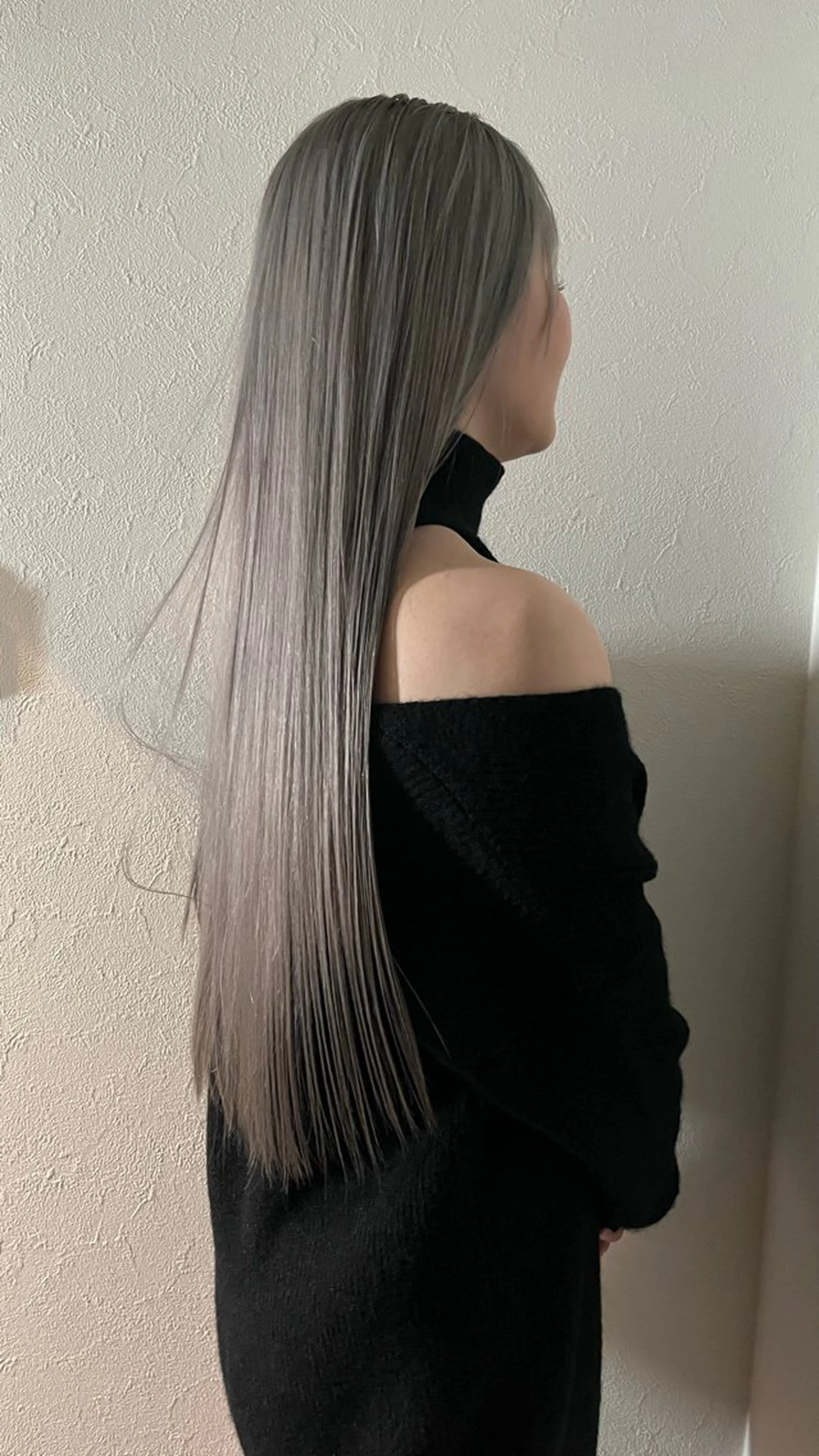 ロング カラー カット ヘアカラー トリートメント 💖艶ハイトーン髪質 改善💖ケンシンのヘアスタイル