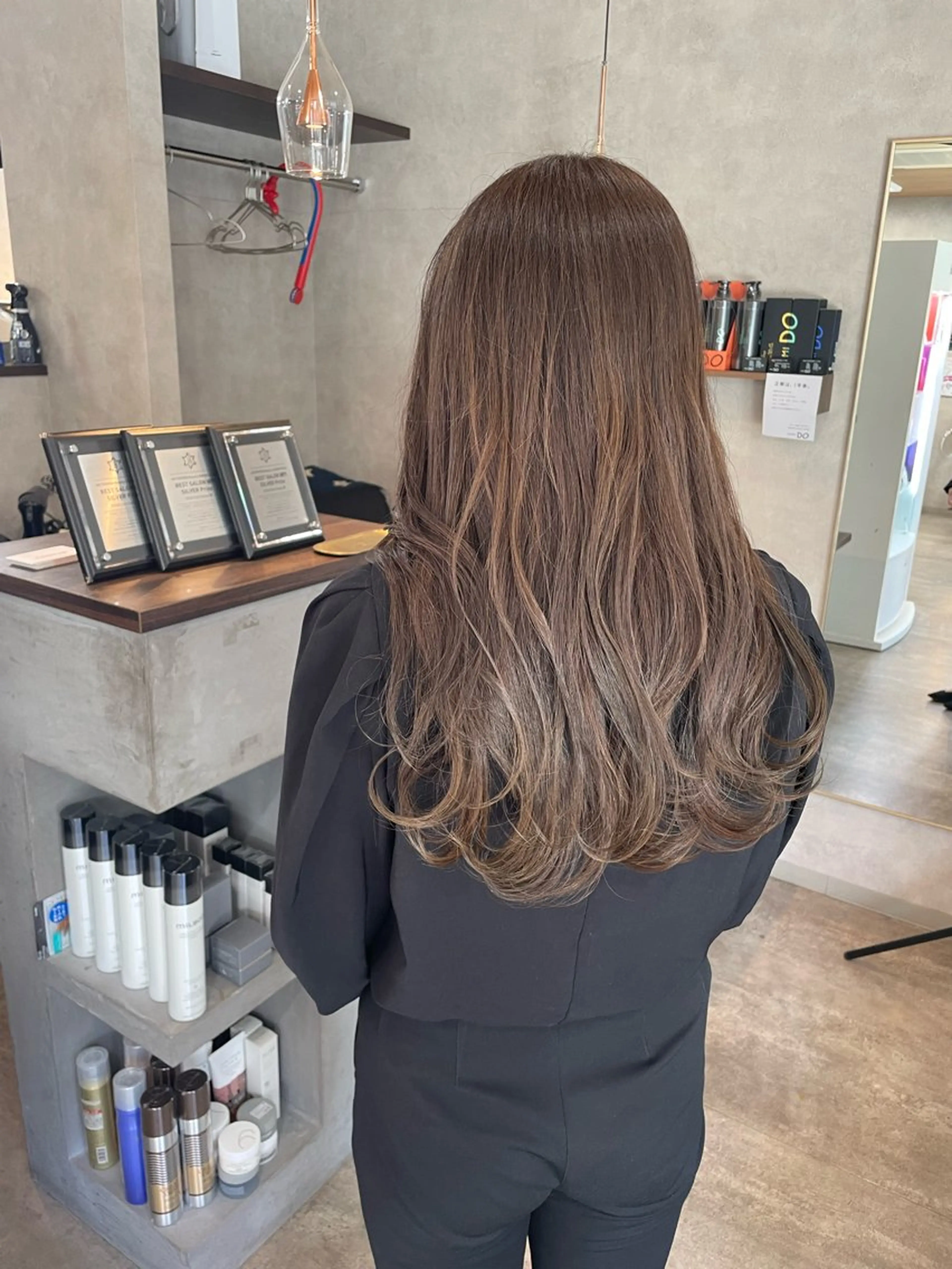 ロング カラー ベージュカラー ブリーチ ブリーチなしカラー RIENS aura / ayu ♡のヘアスタイル