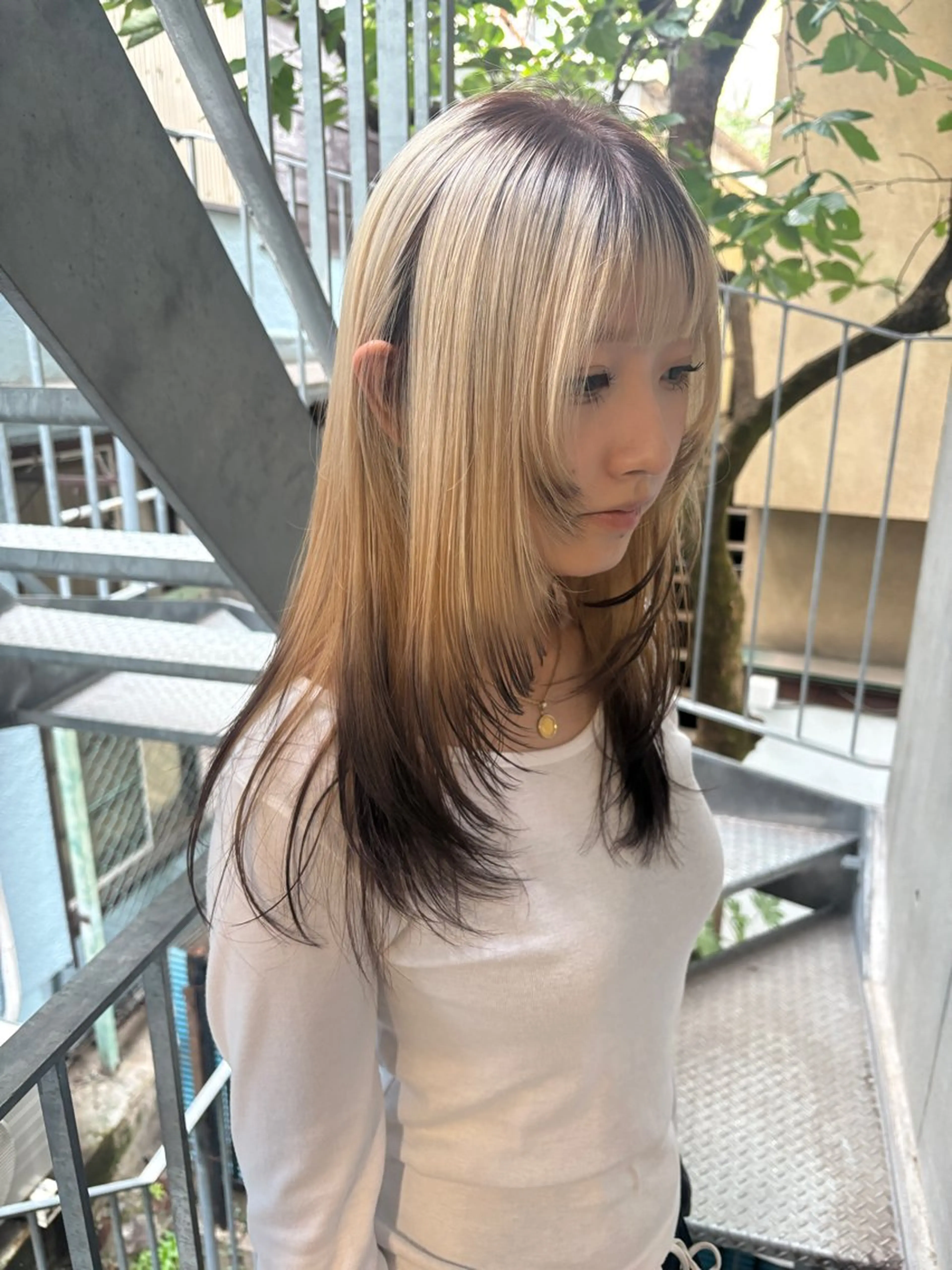 ロング カラー カット ヘアカラー トリートメント yuuna/ ハッシュカット🎀のヘアスタイル