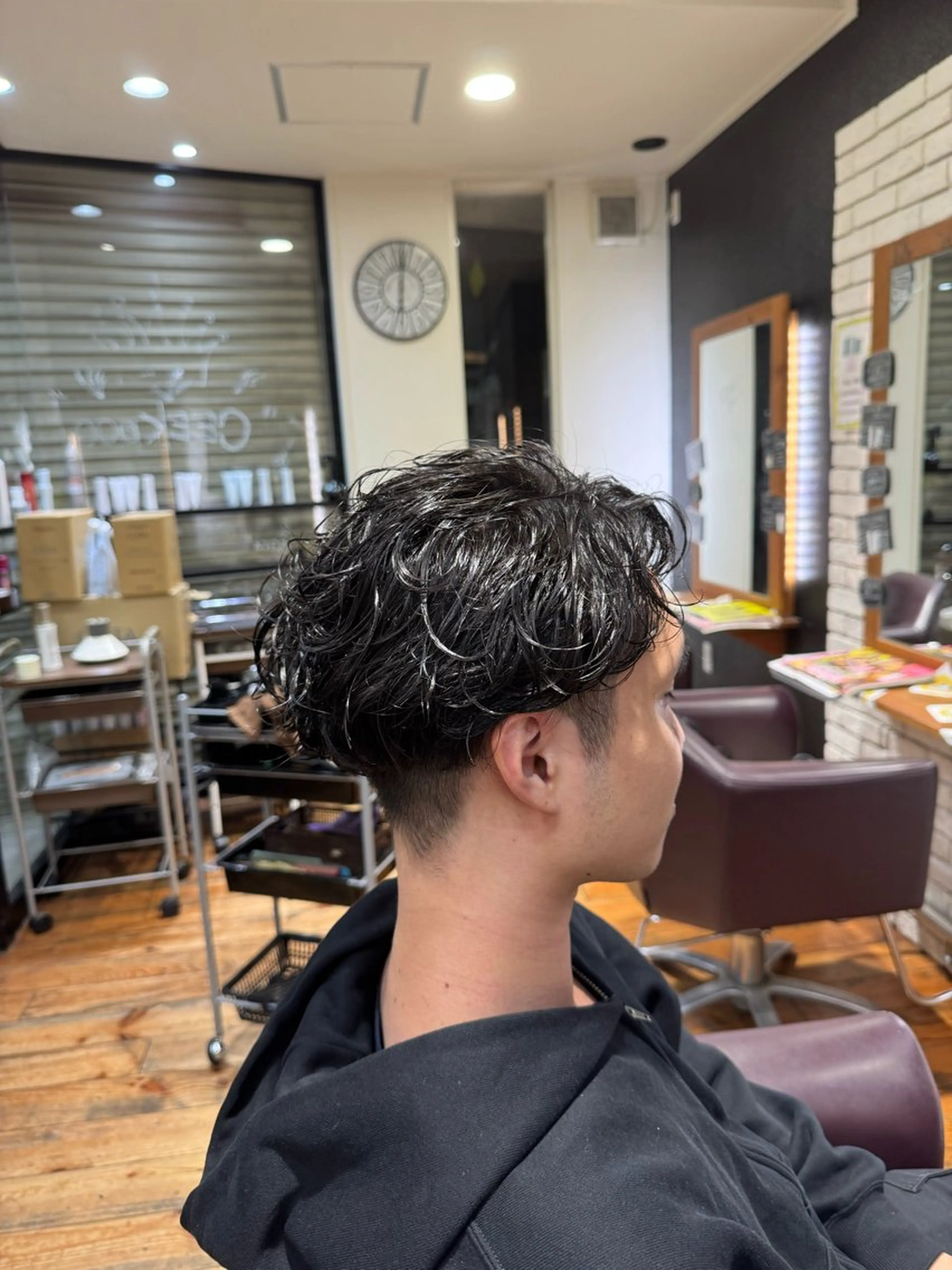 メンズ カット パーマ 福田 聖のヘアスタイル