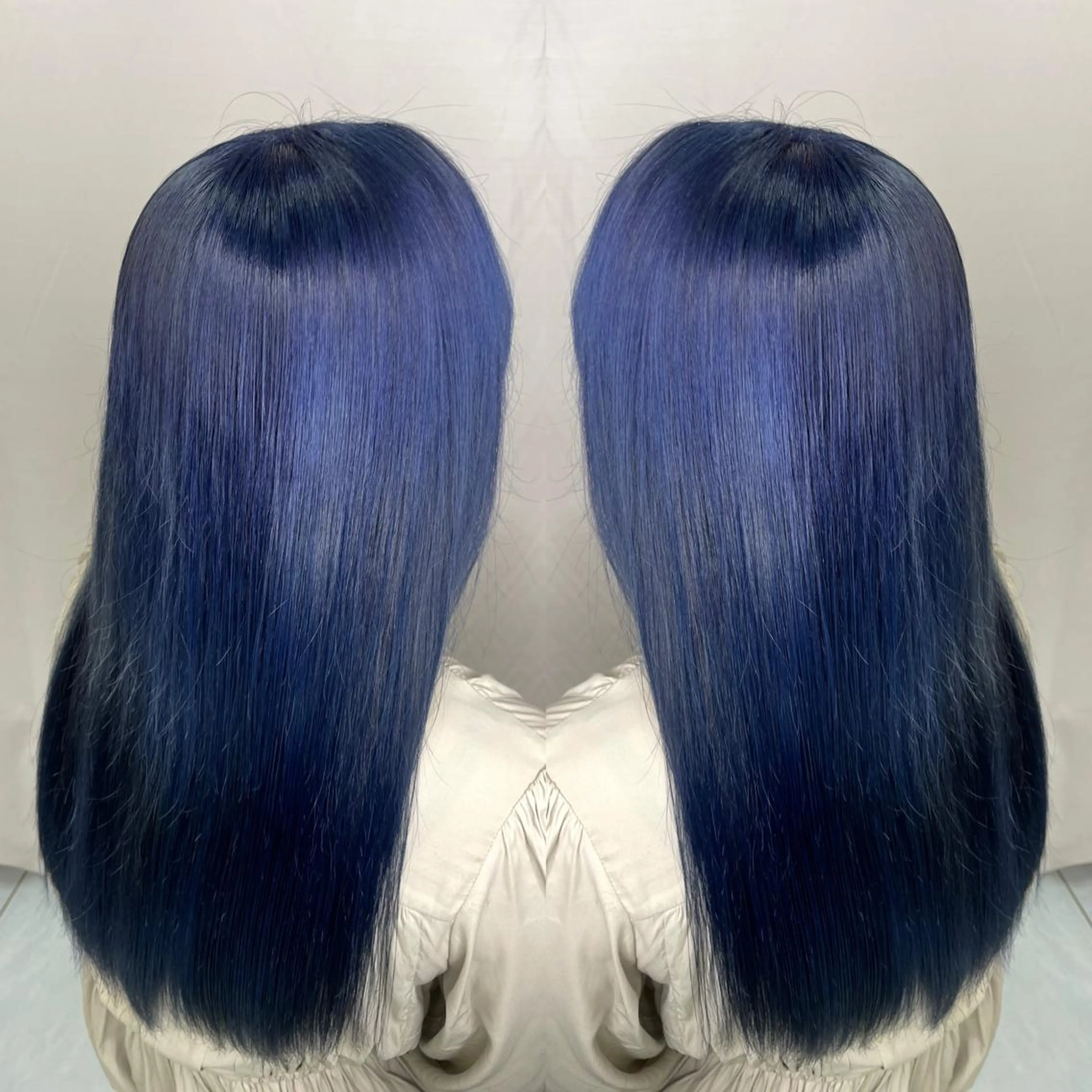 ミディアム カラー 縮毛/レイヤー 韓国/橋口のヘアスタイル