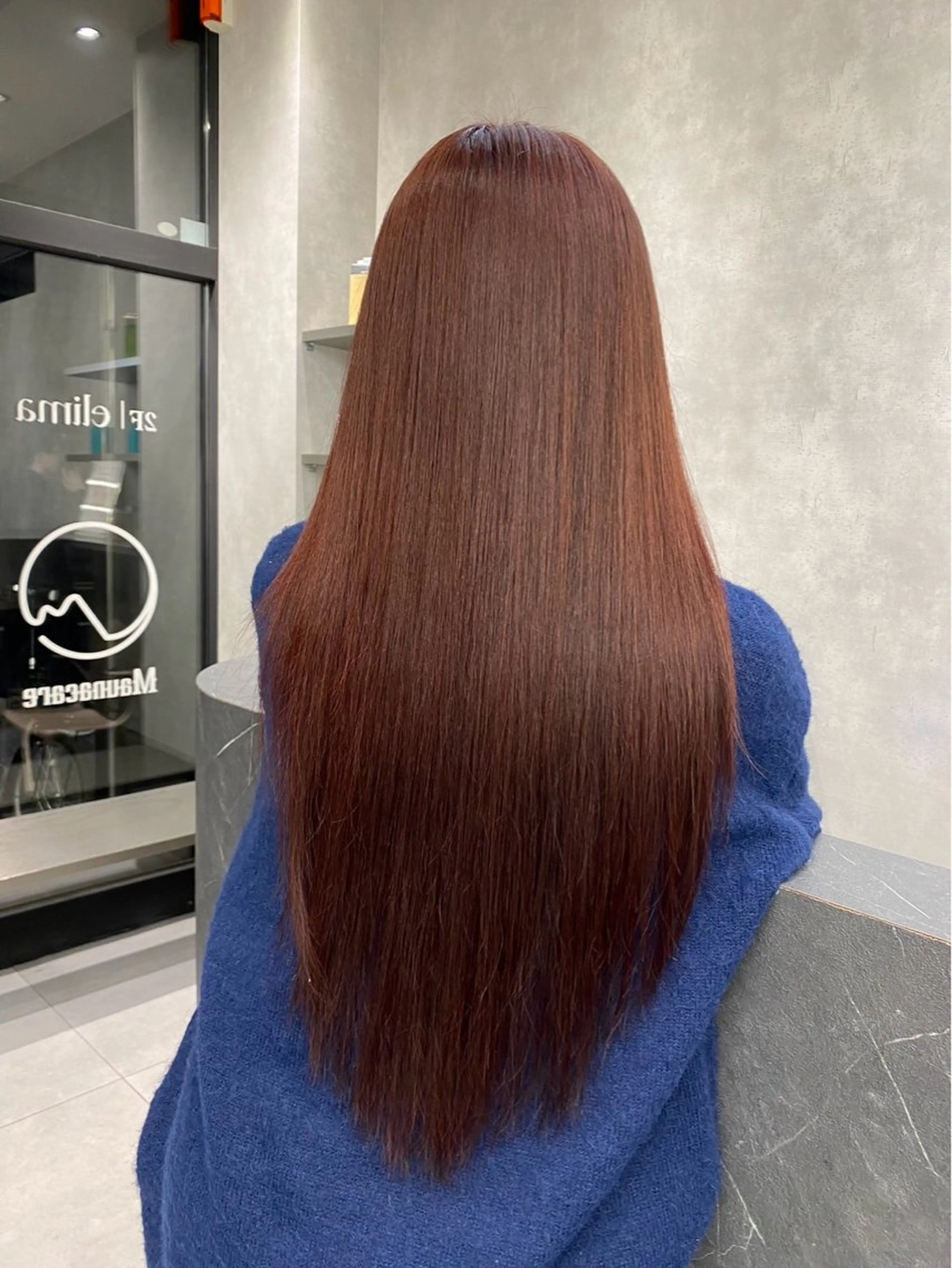 ロング カラー カット ヘアカラー オリーブ/赤み消し 透明感/Akaneのヘアスタイル