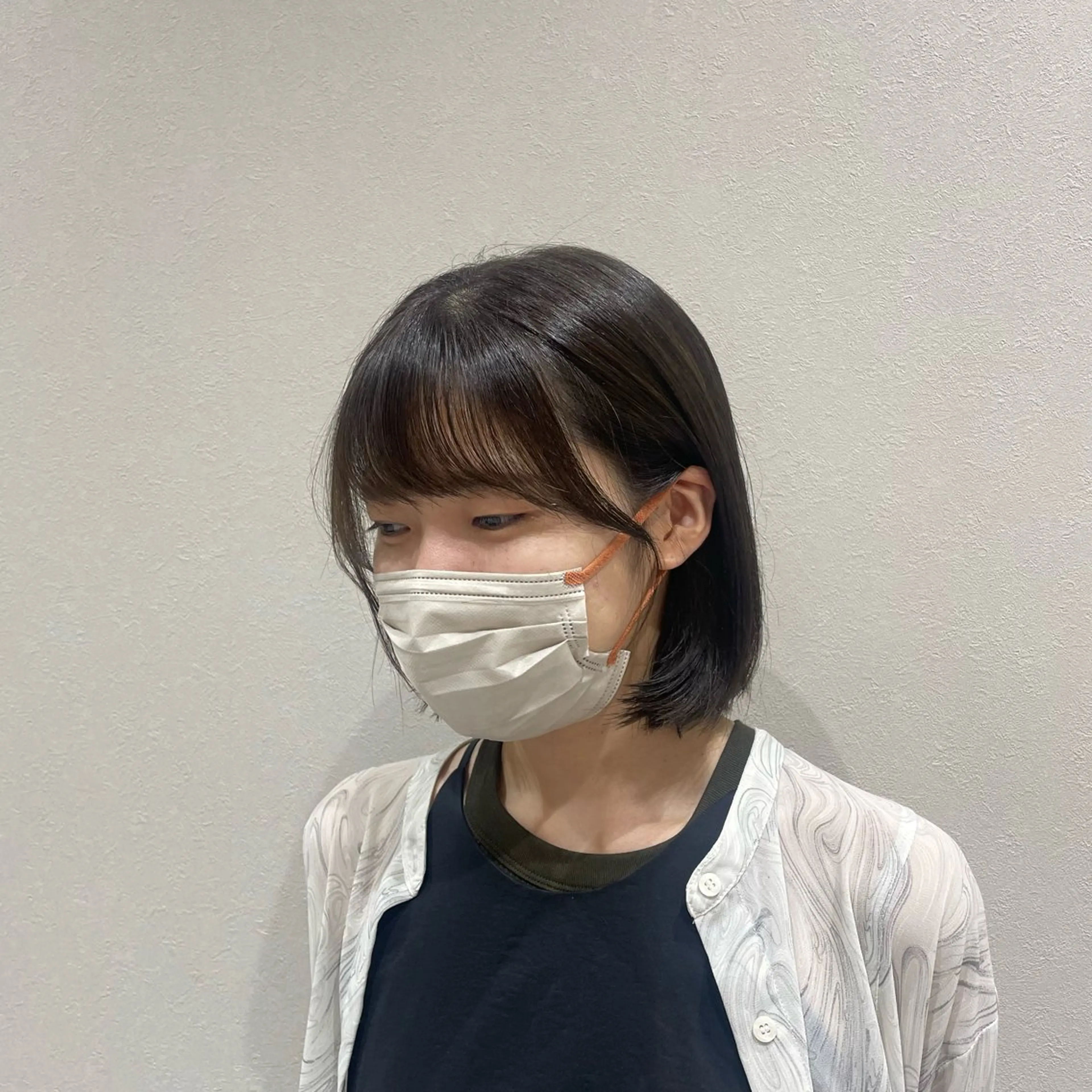 ショート 顔周りカット 縮毛矯正 カット 縮毛矯正 Ken 縮毛矯正/韓国風ヘアのヘアスタイル