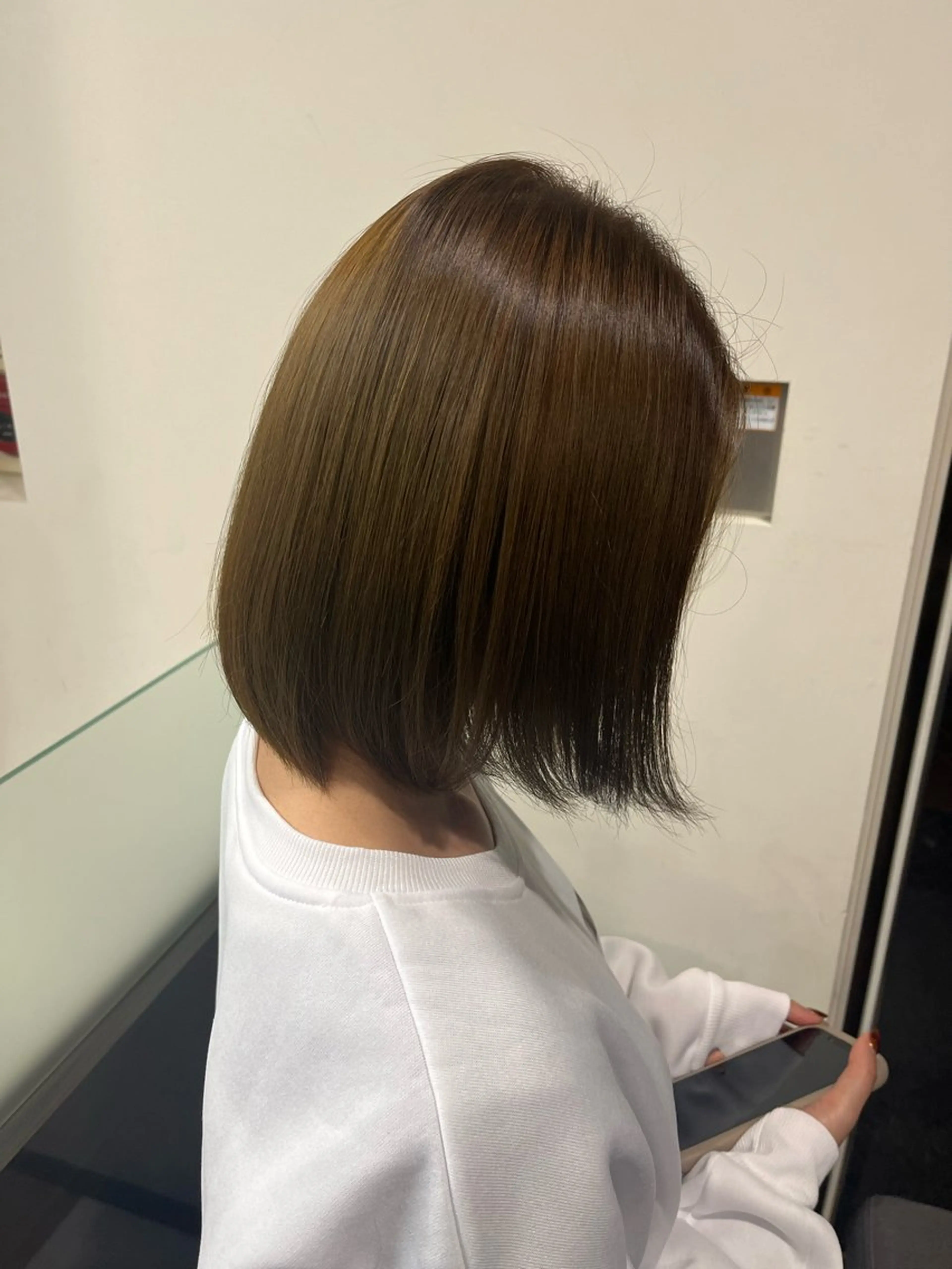 ミディアム カラー ☘️上村 ☘️髪質 改善/透明感カラーのヘアスタイル