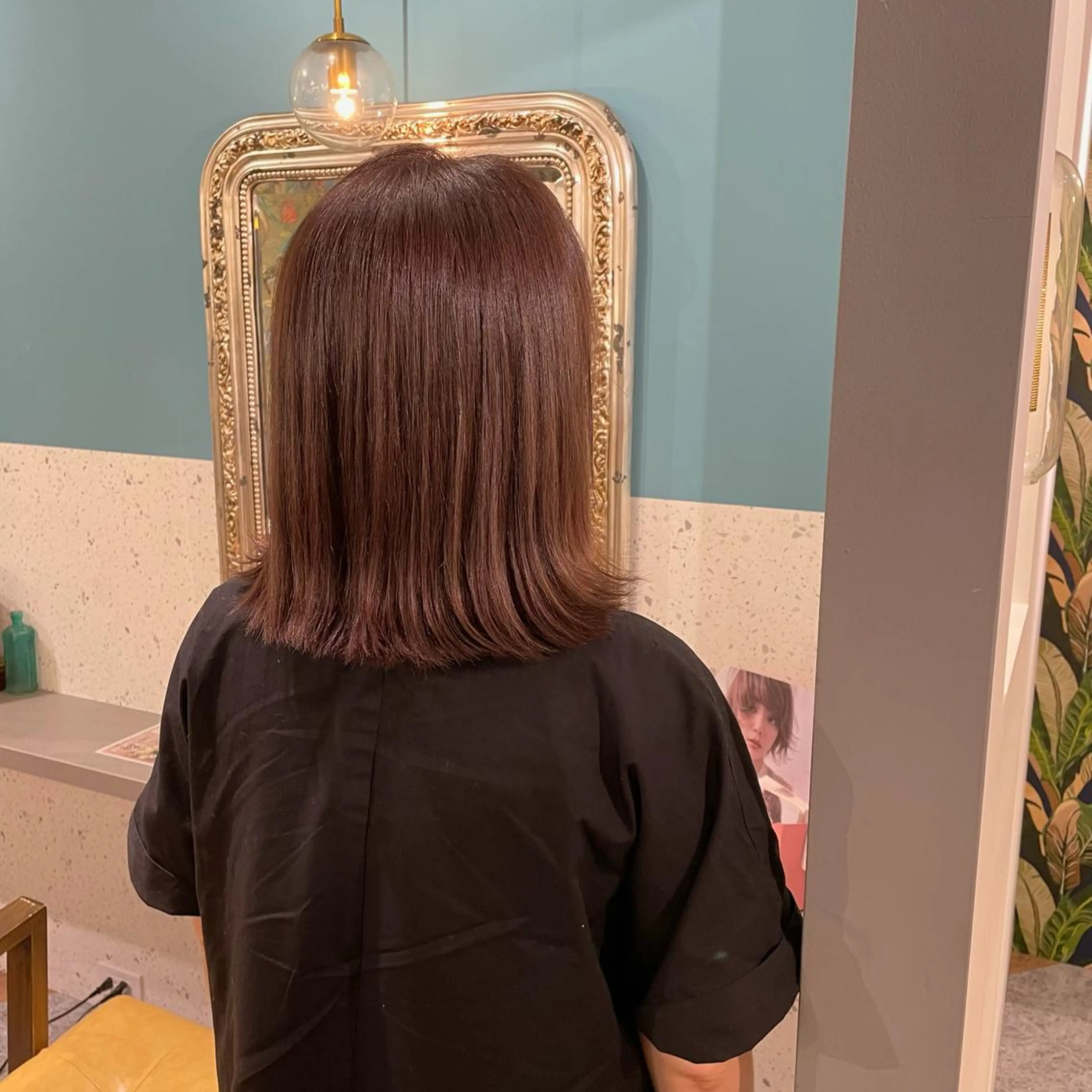 ミディアム カラー 顔まわりcut🌿 Hinakoのヘアスタイル