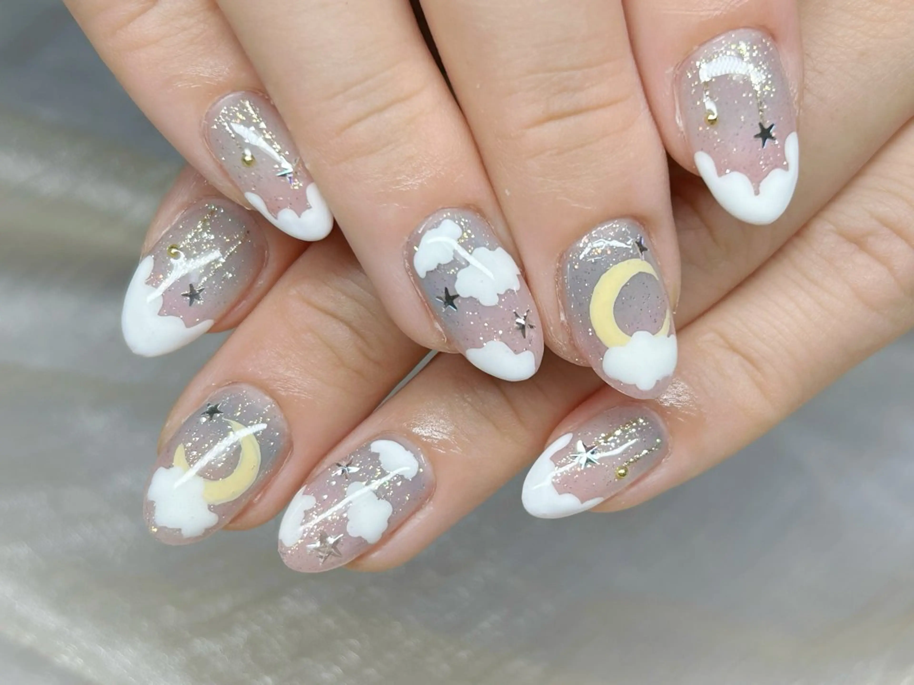 ネイル アートネイル 成人式 長さ出し フットネイル マグネットネイル ハンドネイル Lino Nailのネイルデザイン