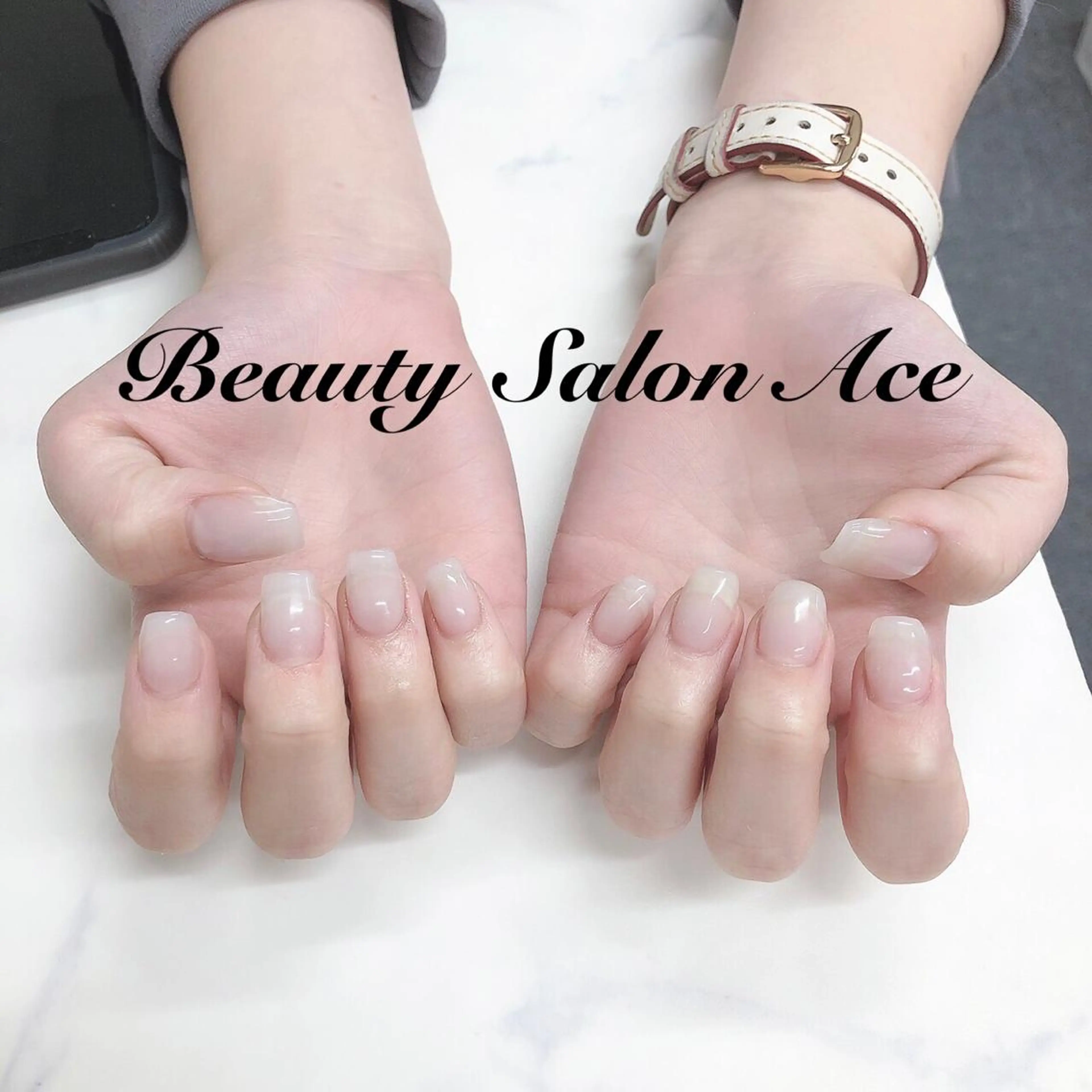 ネイル アートネイル クリアネイル 長さ出し ジェルネイル メンズネイル Beauty Salon Ace（ネイルサロン　エース）所属・池袋フィルイン Ace♡Nailのネイルデザイン
