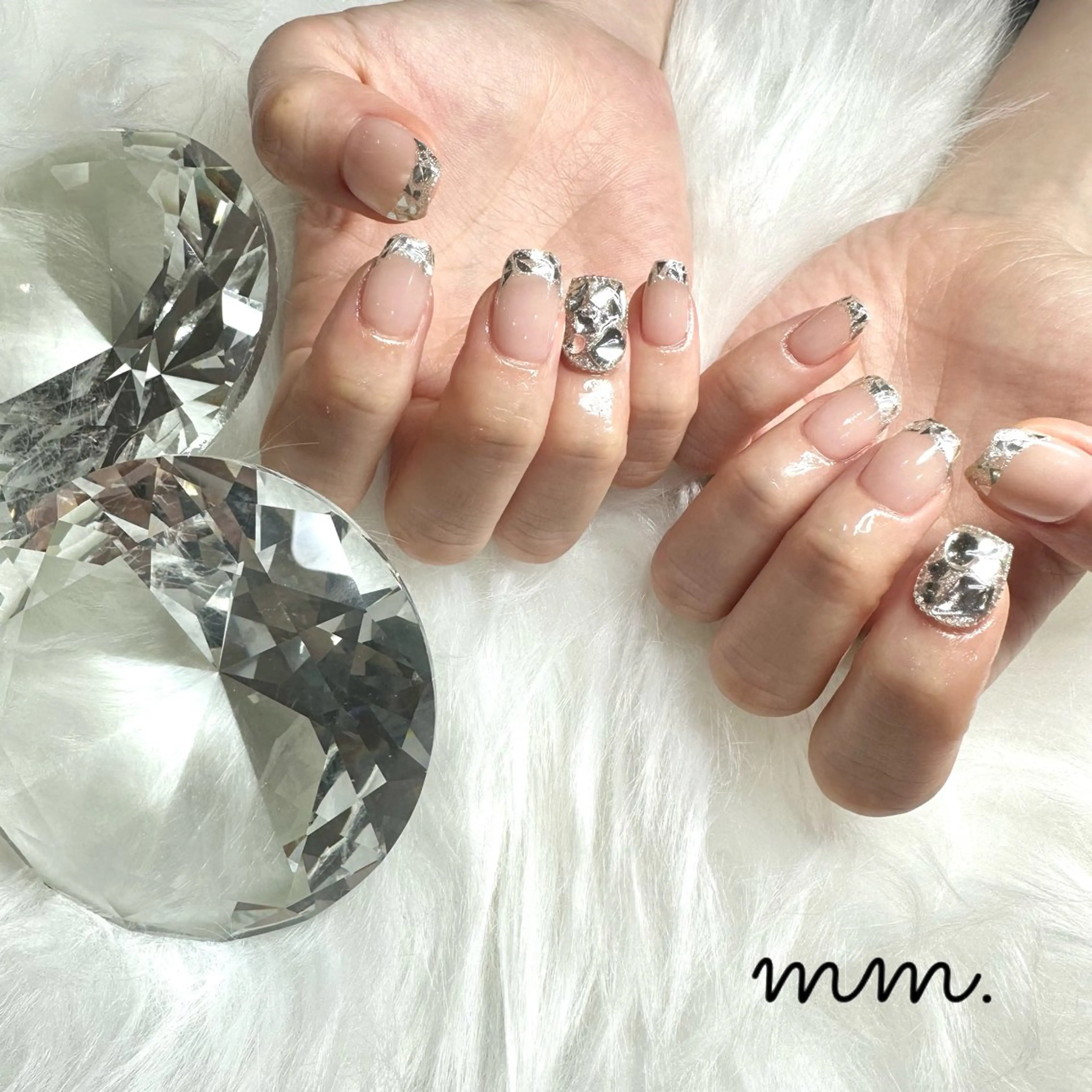 ネイル ハンドネイル 🩷🩵mm.大宮 Riyo🧸🩵🩷のネイルデザイン