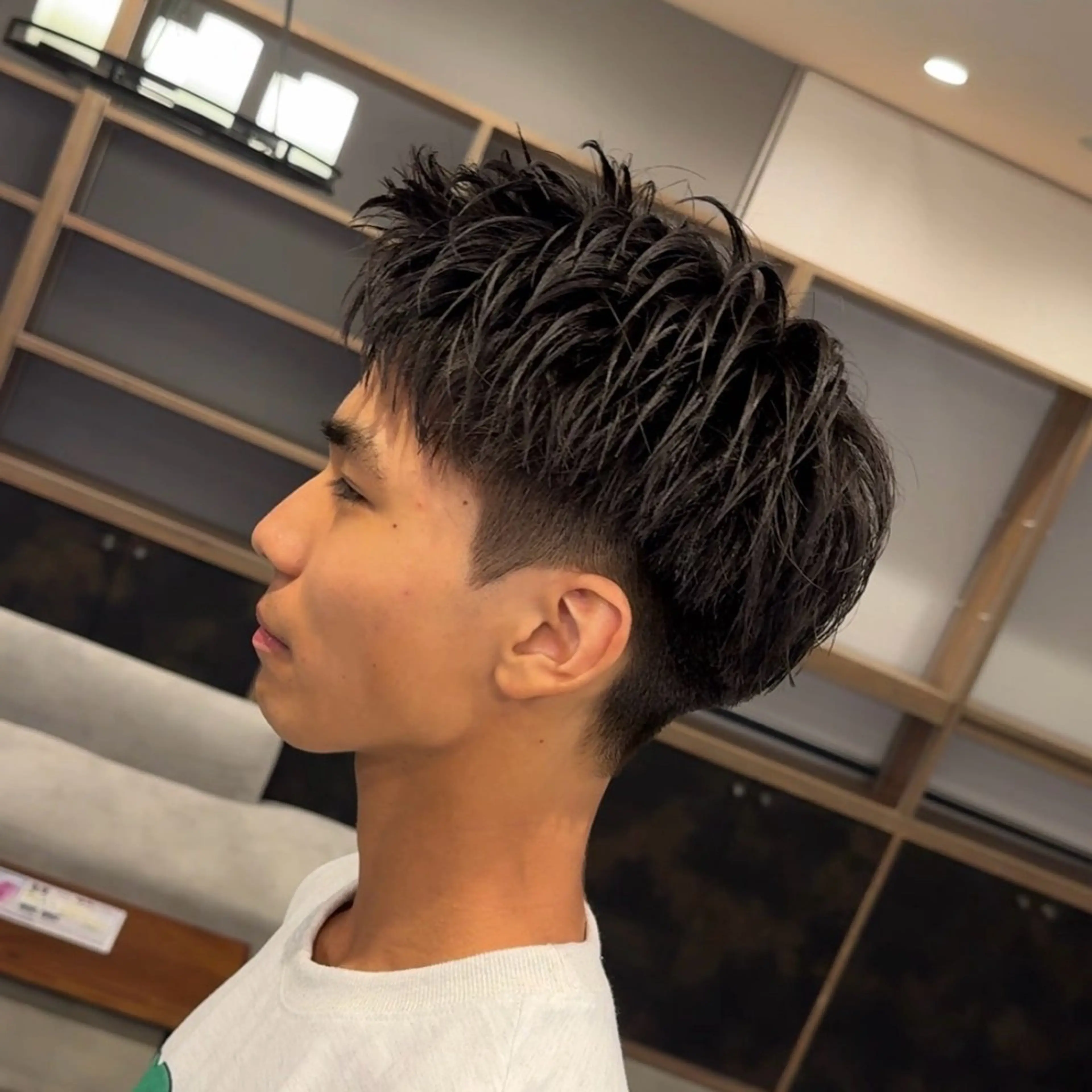 メンズ アップバング カット Miyabi.💋 ABEYLEVRAIのヘアスタイル
