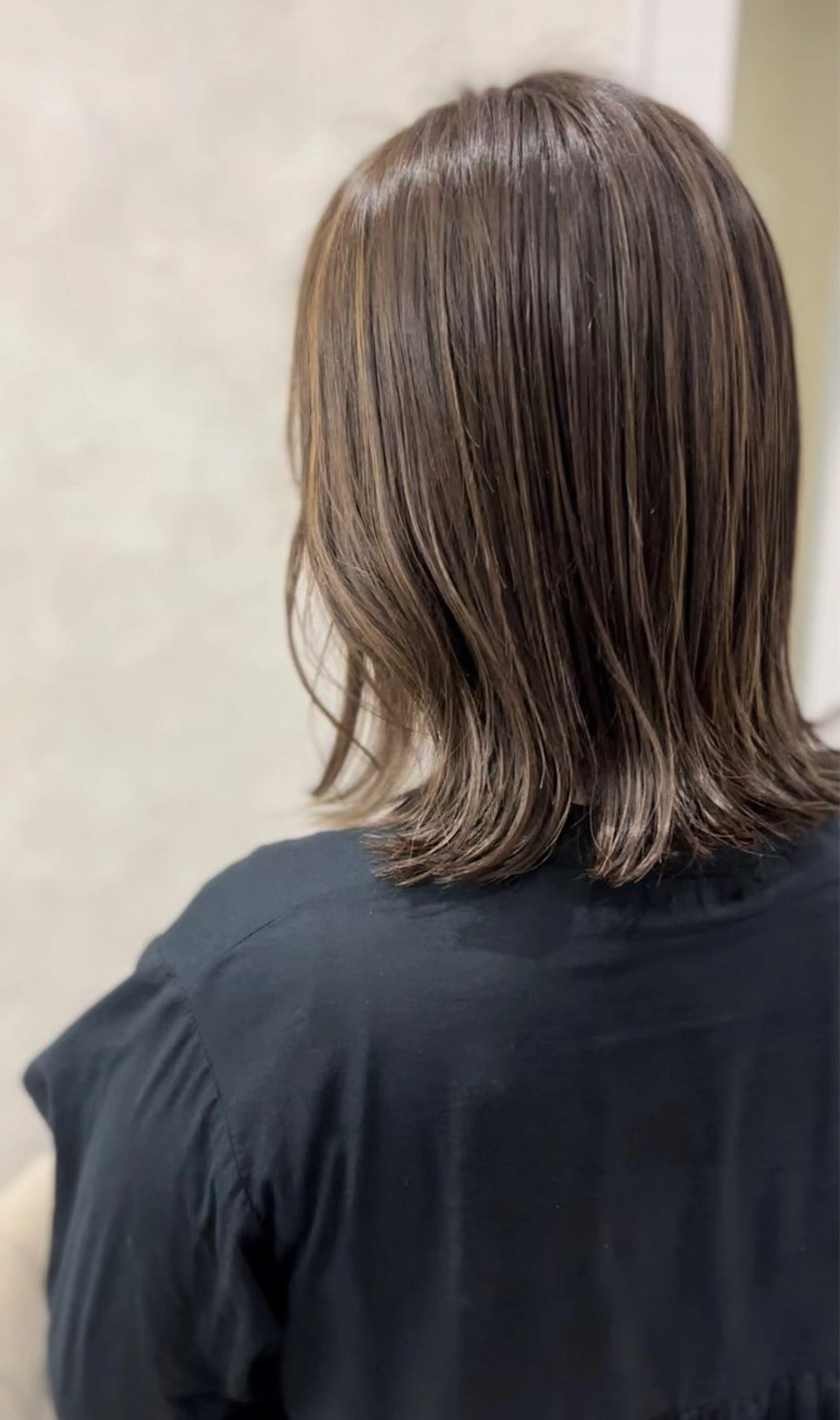 カラー ハイライト 透明感カラー松本のヘアスタイル