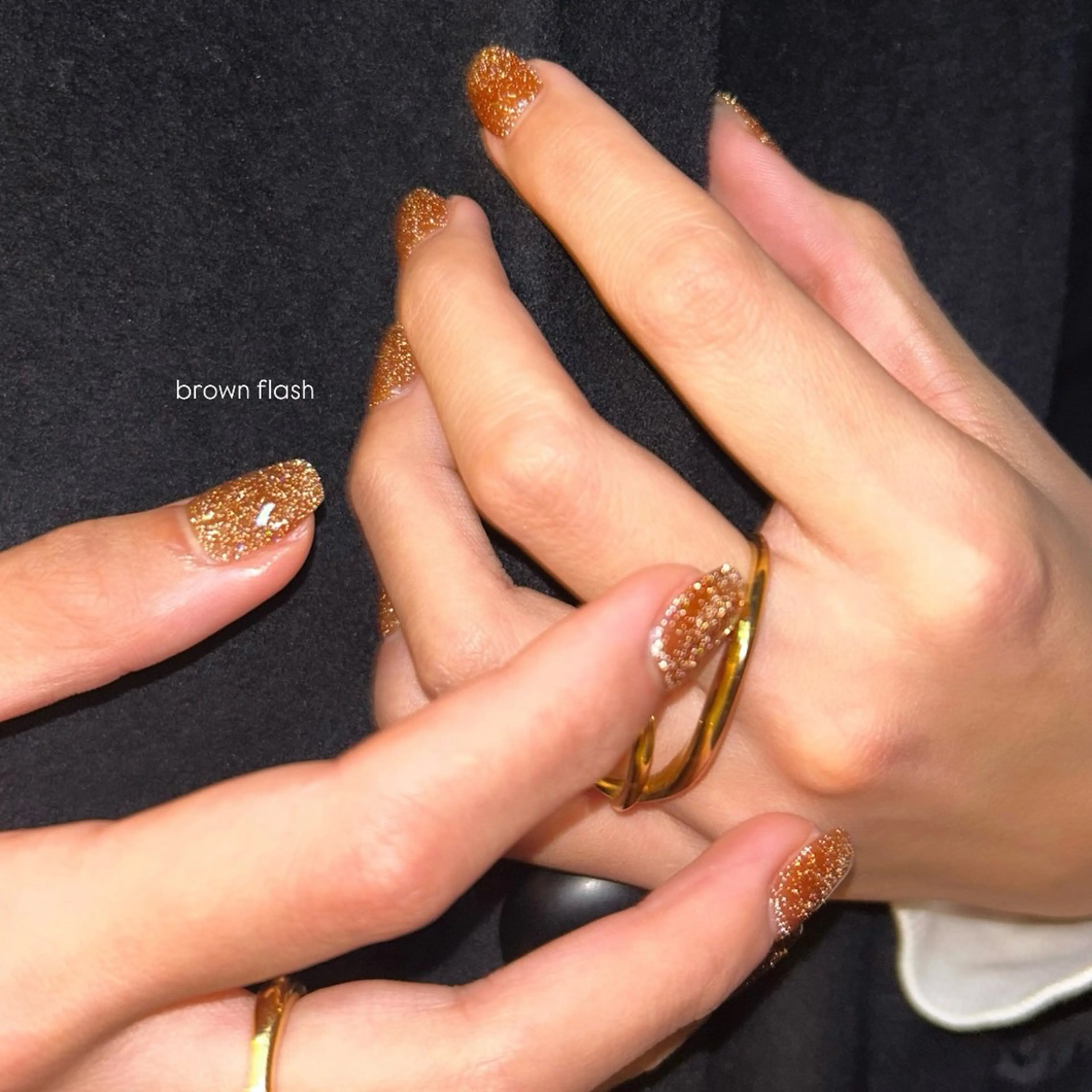 ネイル ブラウン ハンドネイル Yumi シンプルネイルのネイルデザイン