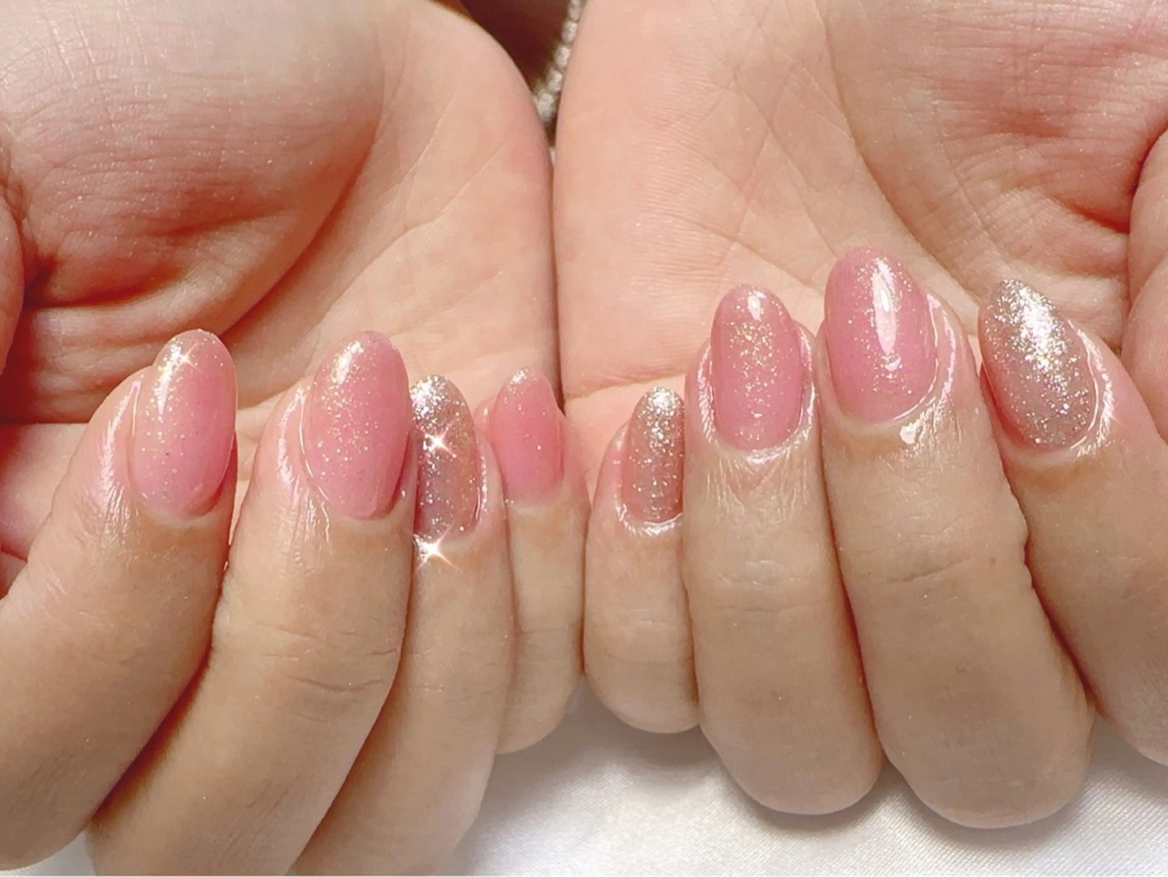 ネイル ハンドネイル Cherie PINKのネイルデザイン