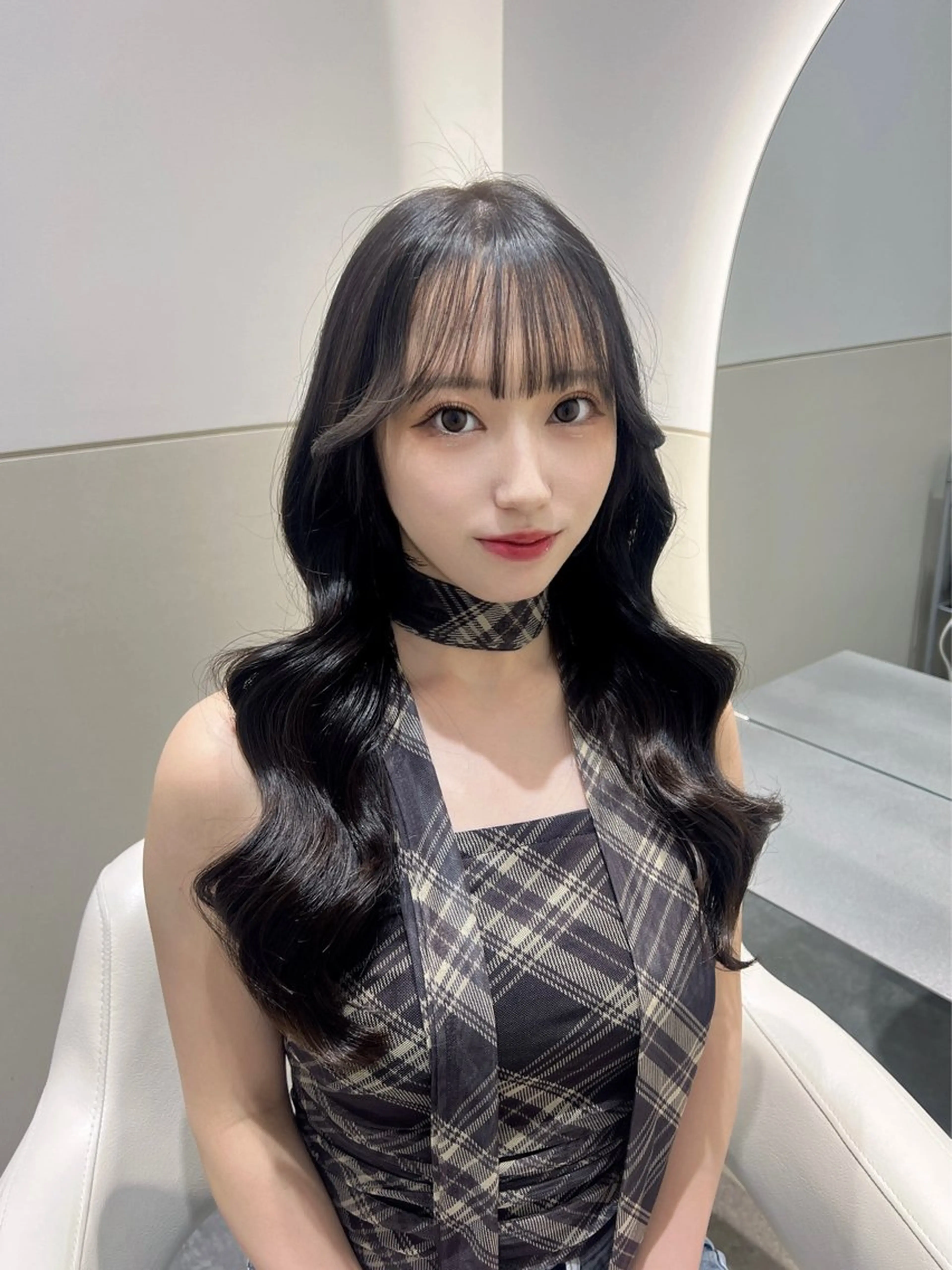 ロング カラー ヨシンモリ カット ヘアカラー トリートメント 🩷韓国ヘア/ヨシン モリ🩷Maikaのヘアスタイル