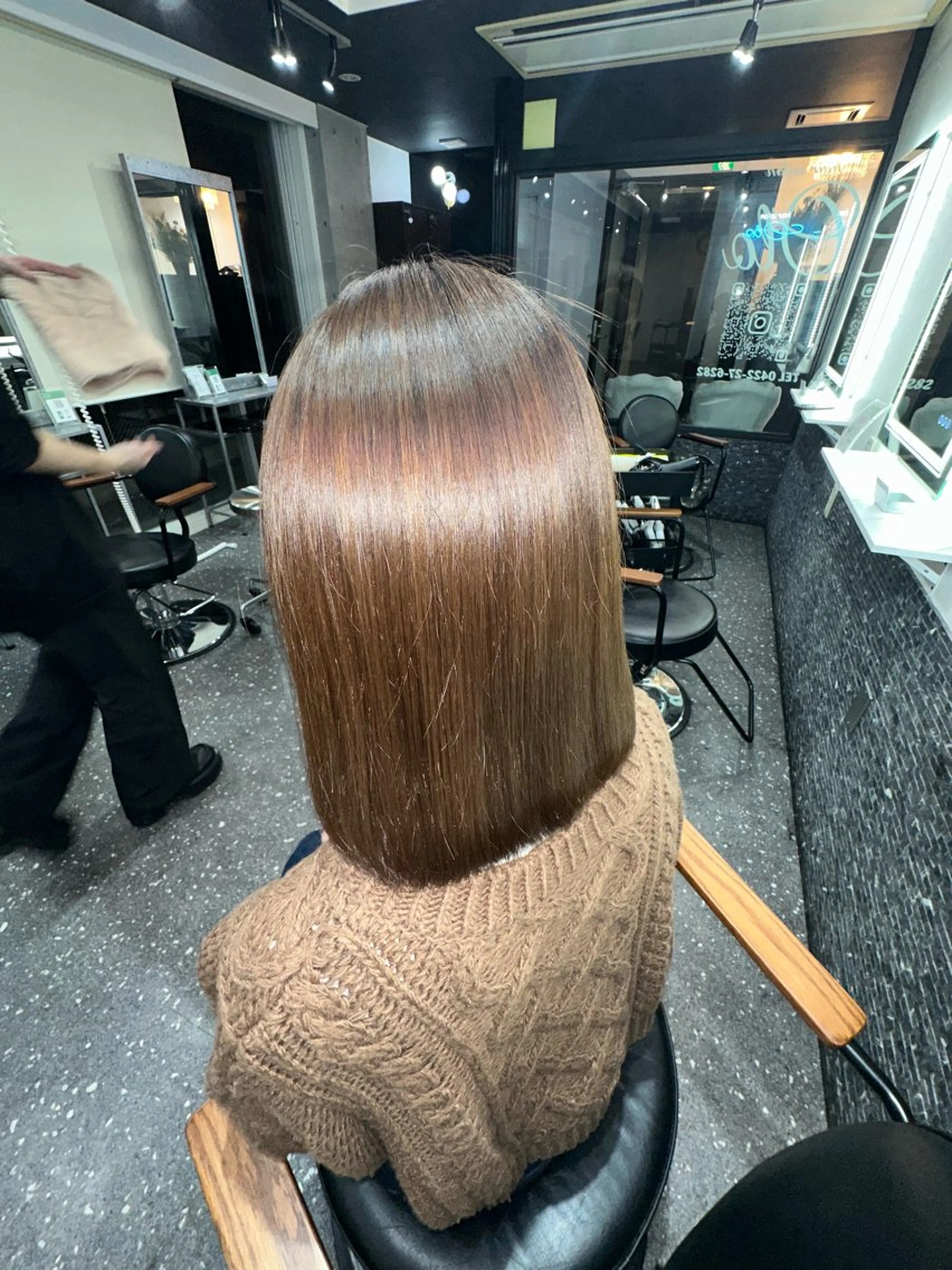 ロング パーマ カット 縮毛矯正 トリートメント 髪質改善⭐️縮毛矯正 中野⭐️Rinaのヘアスタイル