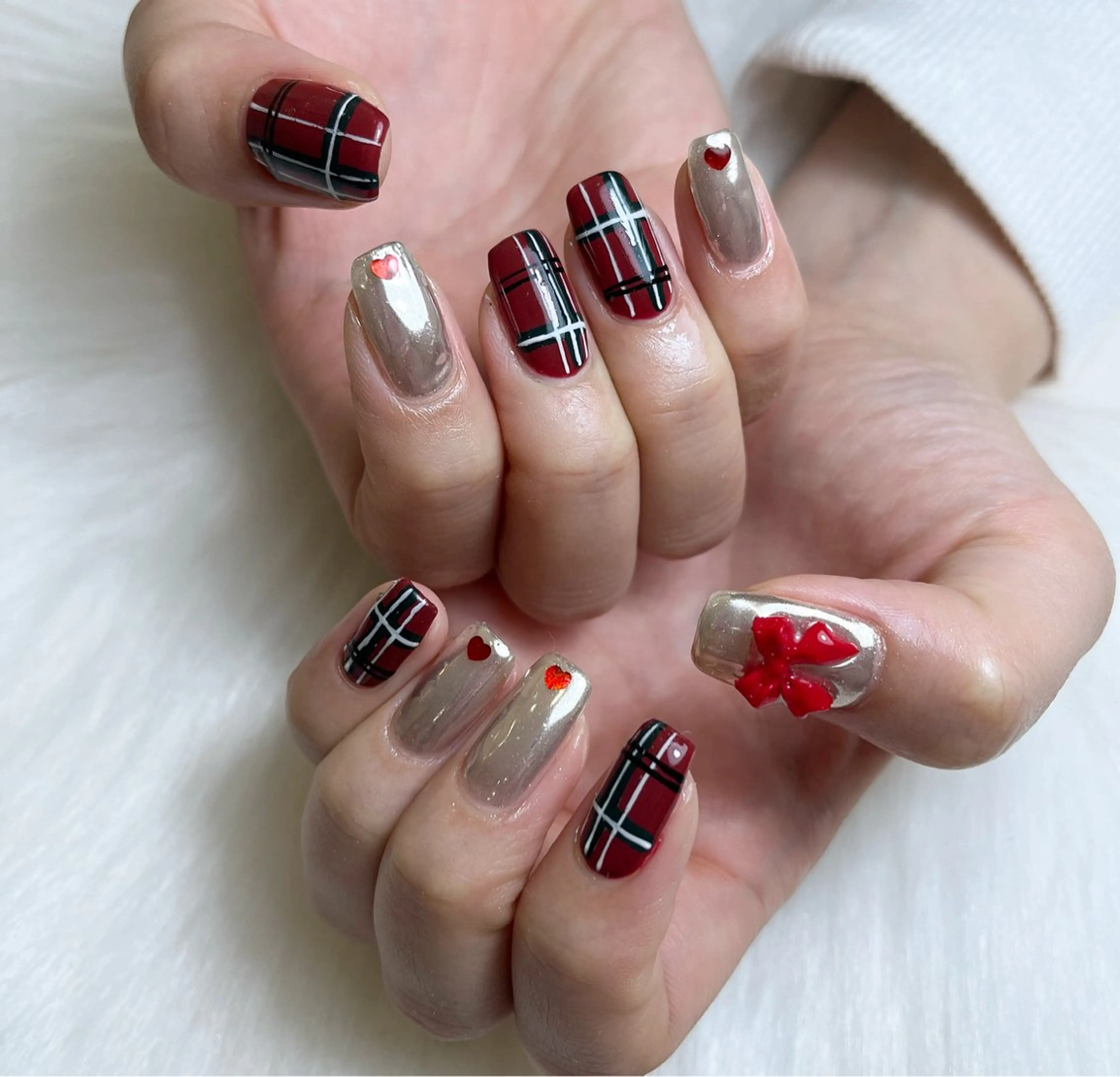 ネイル 冬ネイル クリスマス #Amin nail salonのネイルデザイン