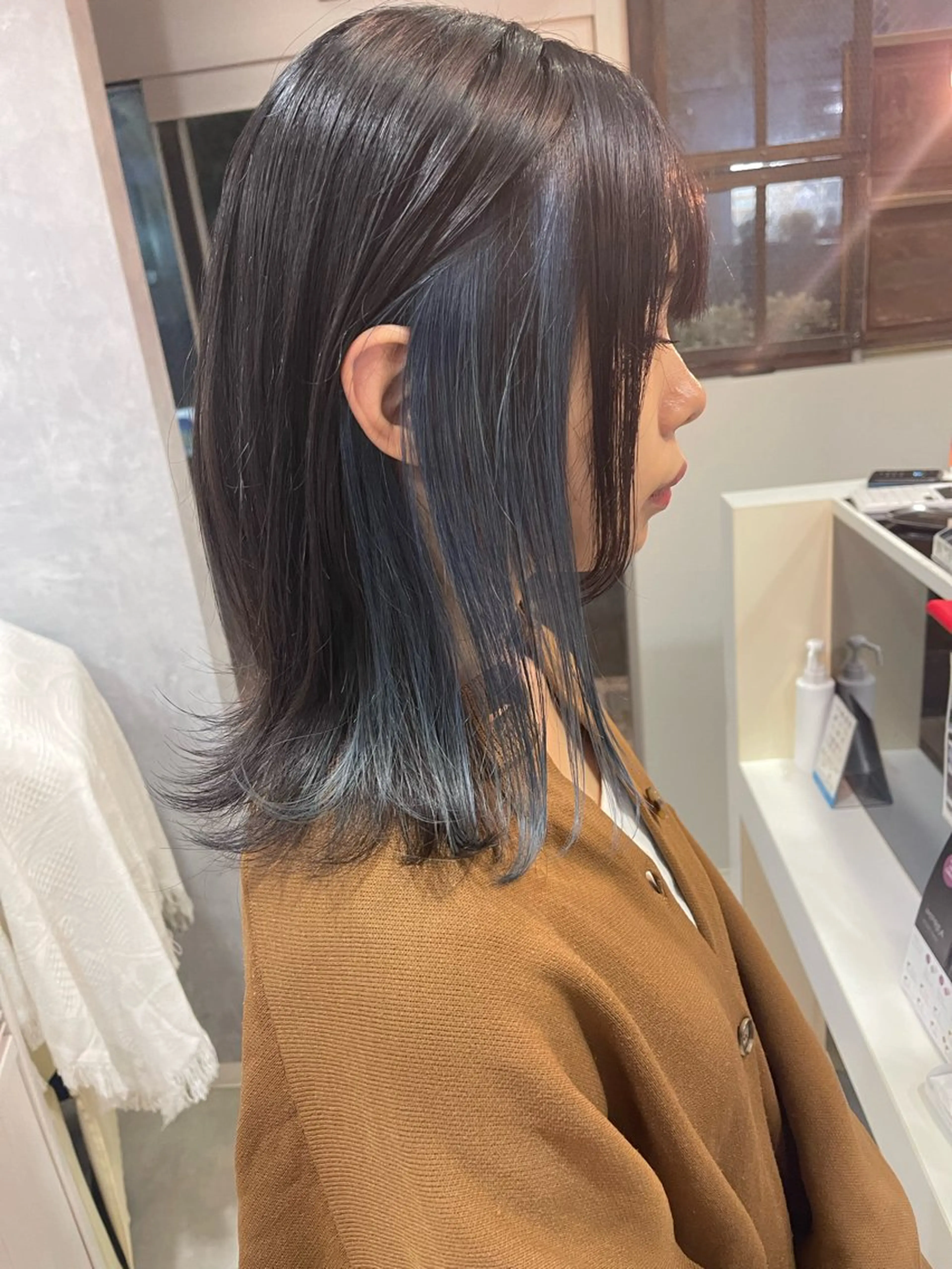 ミディアム ヘアカラー アートディレクター ワダヒサノリのヘアスタイル