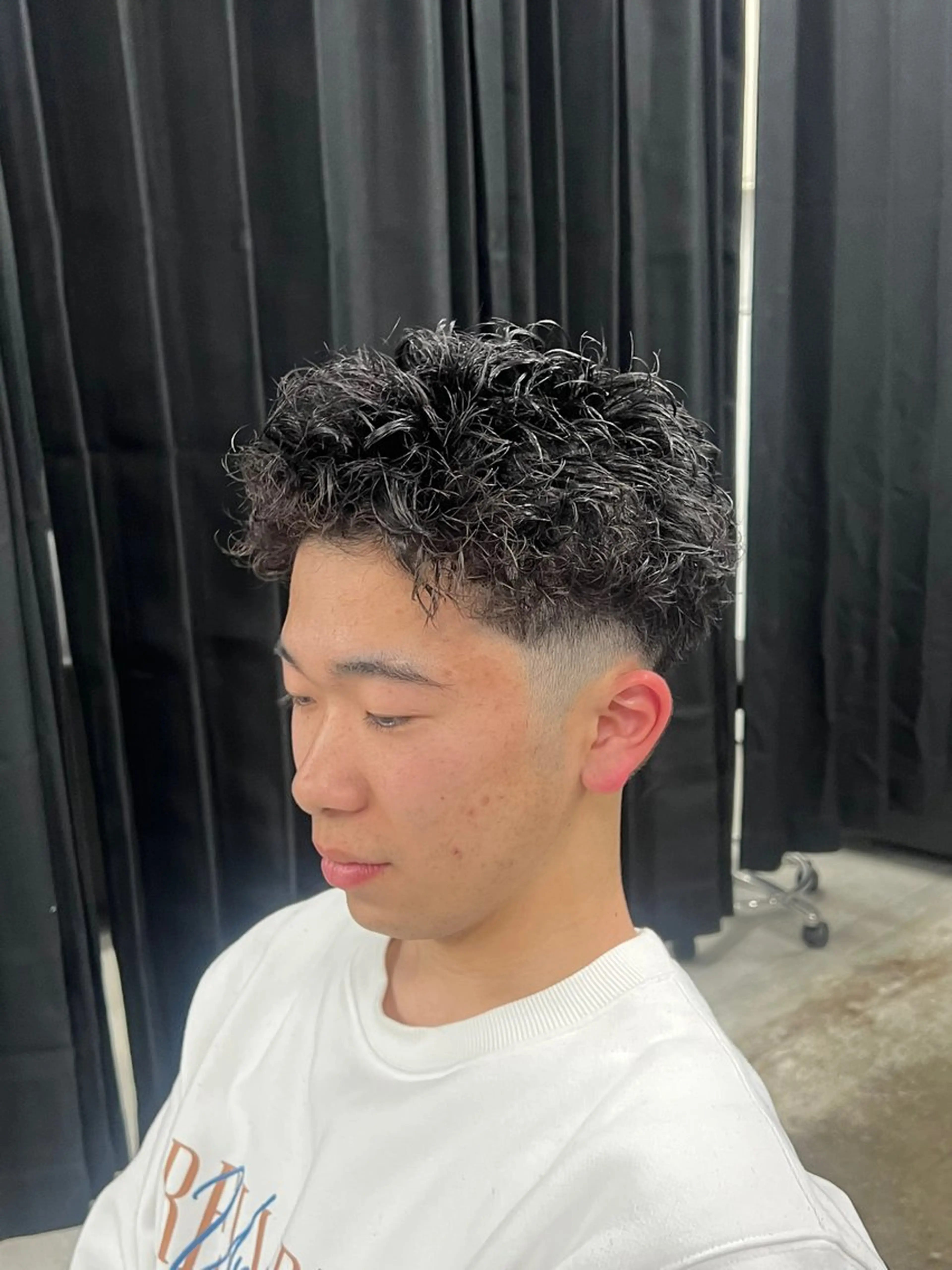ショート パーマ メンズ メンズパーマ 湖城 恵吾のヘアスタイル