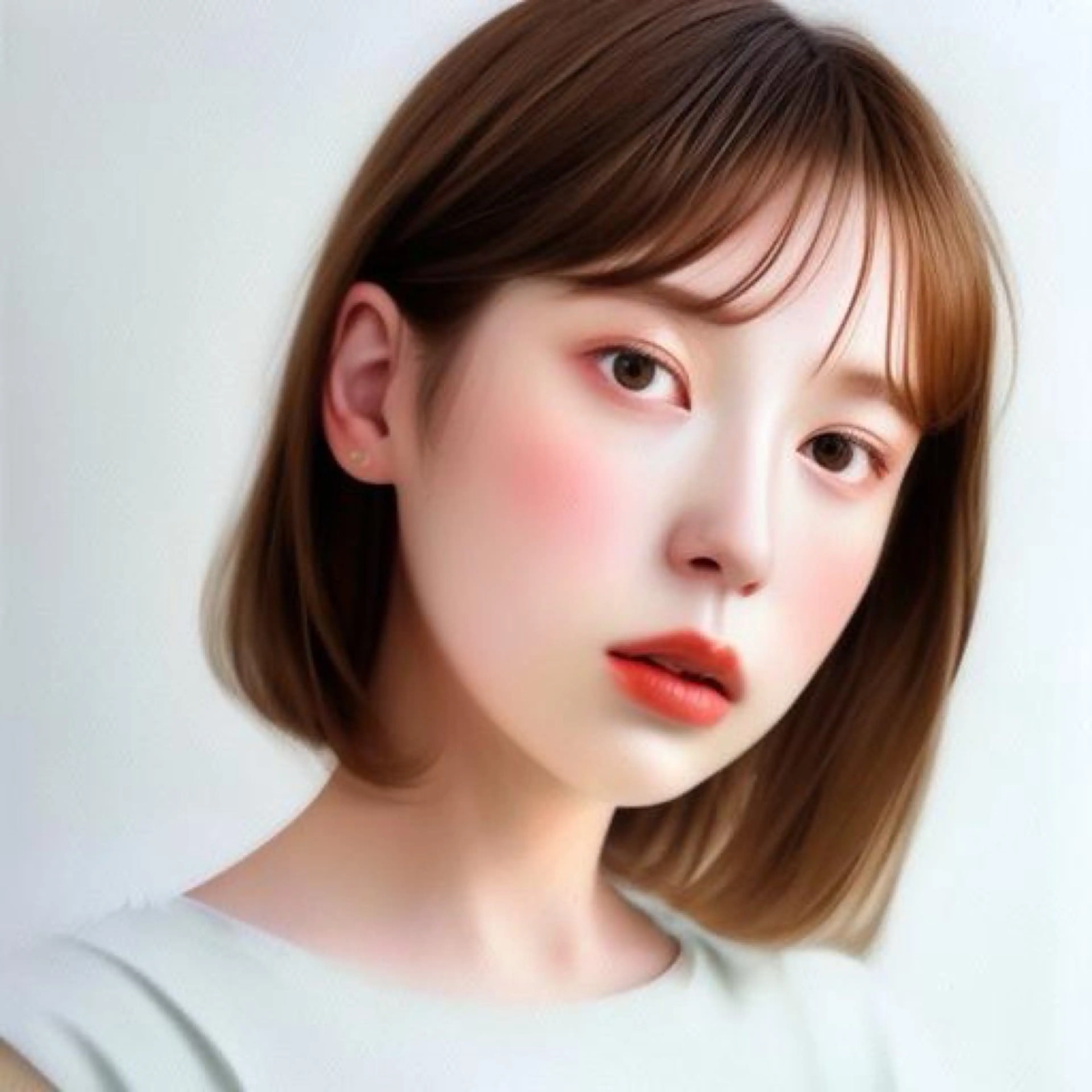 ミディアム 縮毛矯正 トリートメント THETAふじみ野 野宮のヘアスタイル