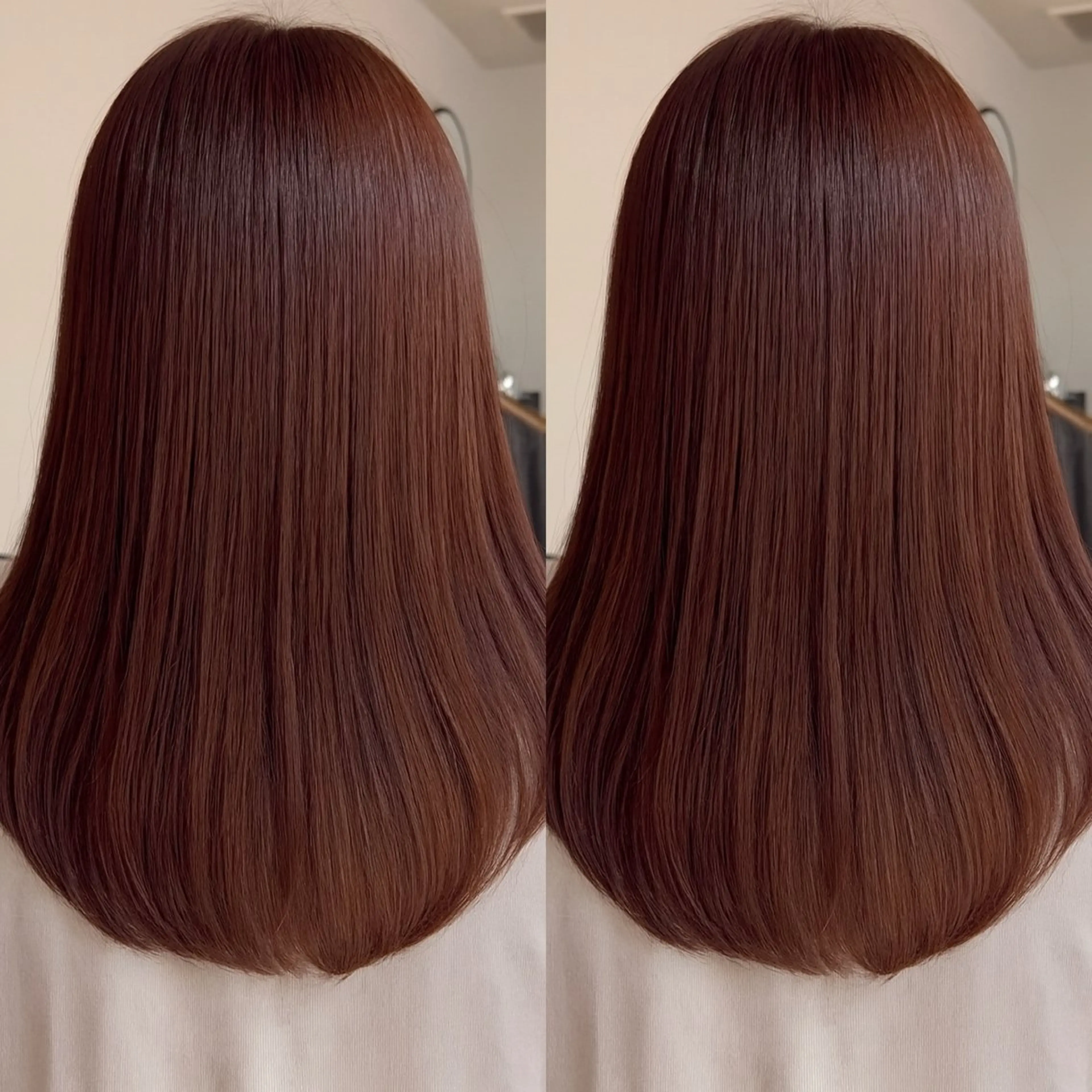 ミディアム カラー 切りっぱなしボブ ベージュカラー ブリーチ ダブルカラー グレージュ カット ヘアカラー トリートメント 小顔矯正/レイヤー 透明感カラー✨生真のヘアスタイル