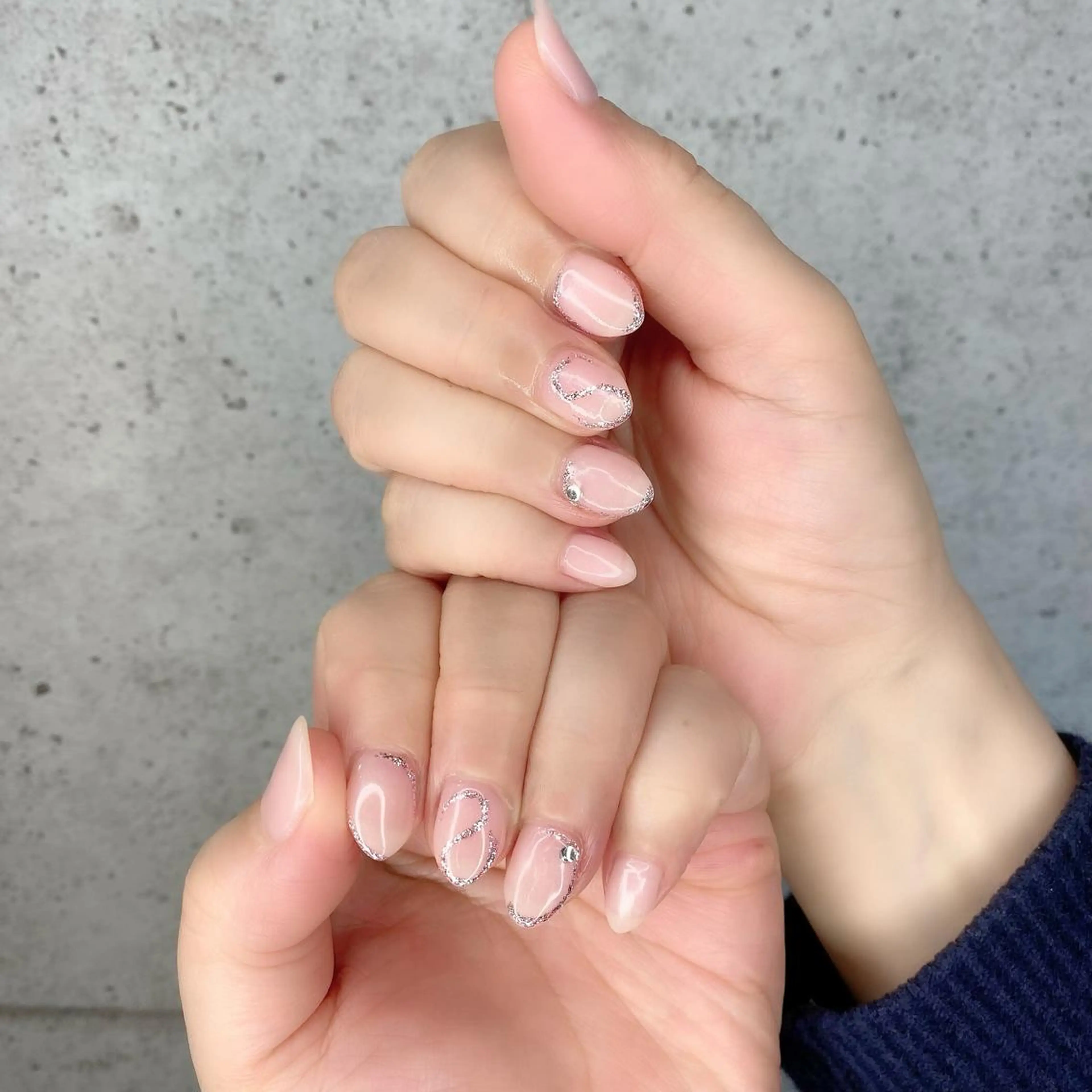 ミディアム カラー パーマ ヘアアレンジ メンズ キッズ ネイル マツエク・マツパ アイブロウ ピンクカラー カラーマツエク 入学式 卒業式のヘアスタイル アートネイル ハンドネイル Salon Ｋのネイルデザイン