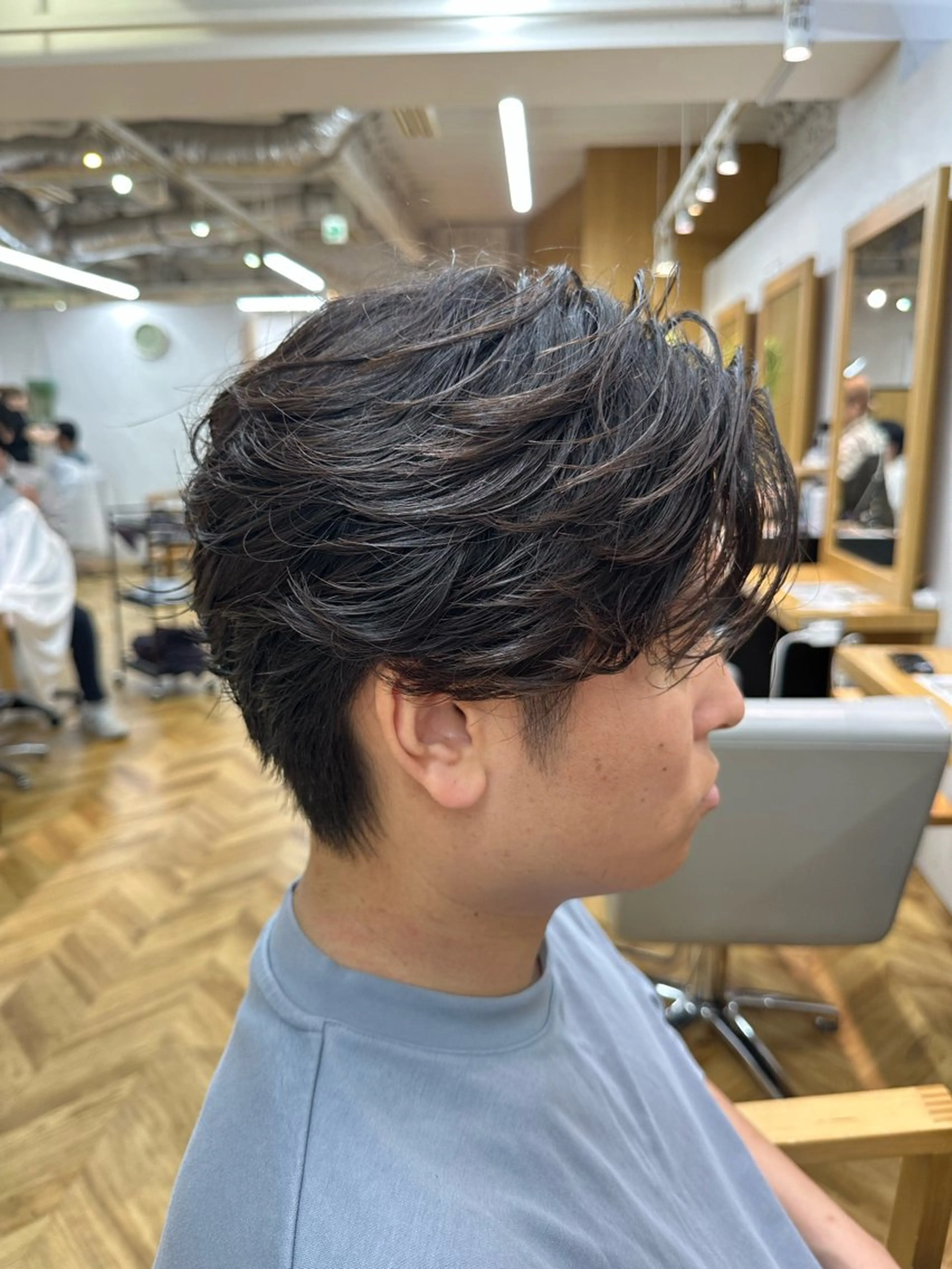 パーマ メンズ メンズカット/ フェザーパーマ/げんのヘアスタイル