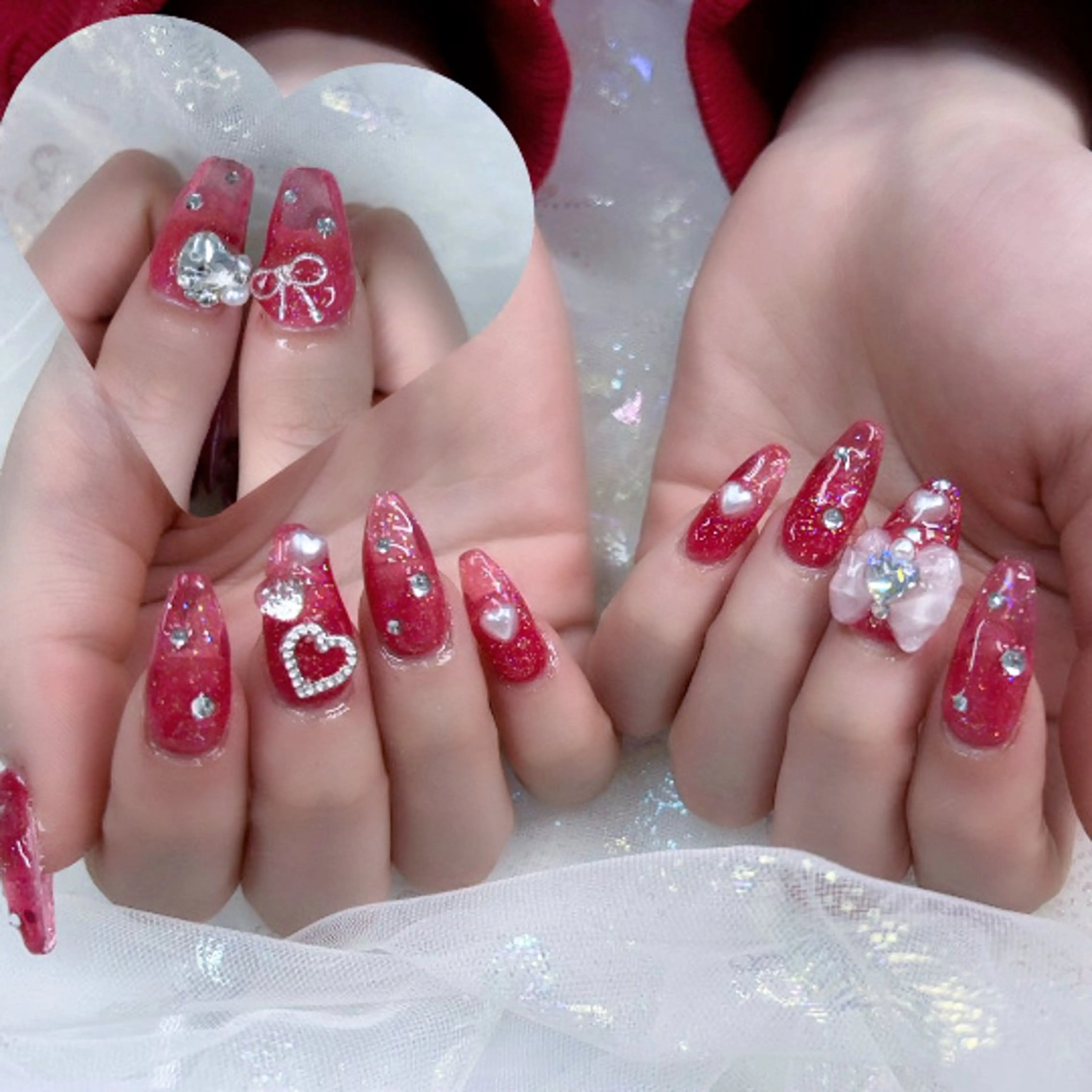 ネイル パーツ全部¥110 サロンミミのネイルデザイン