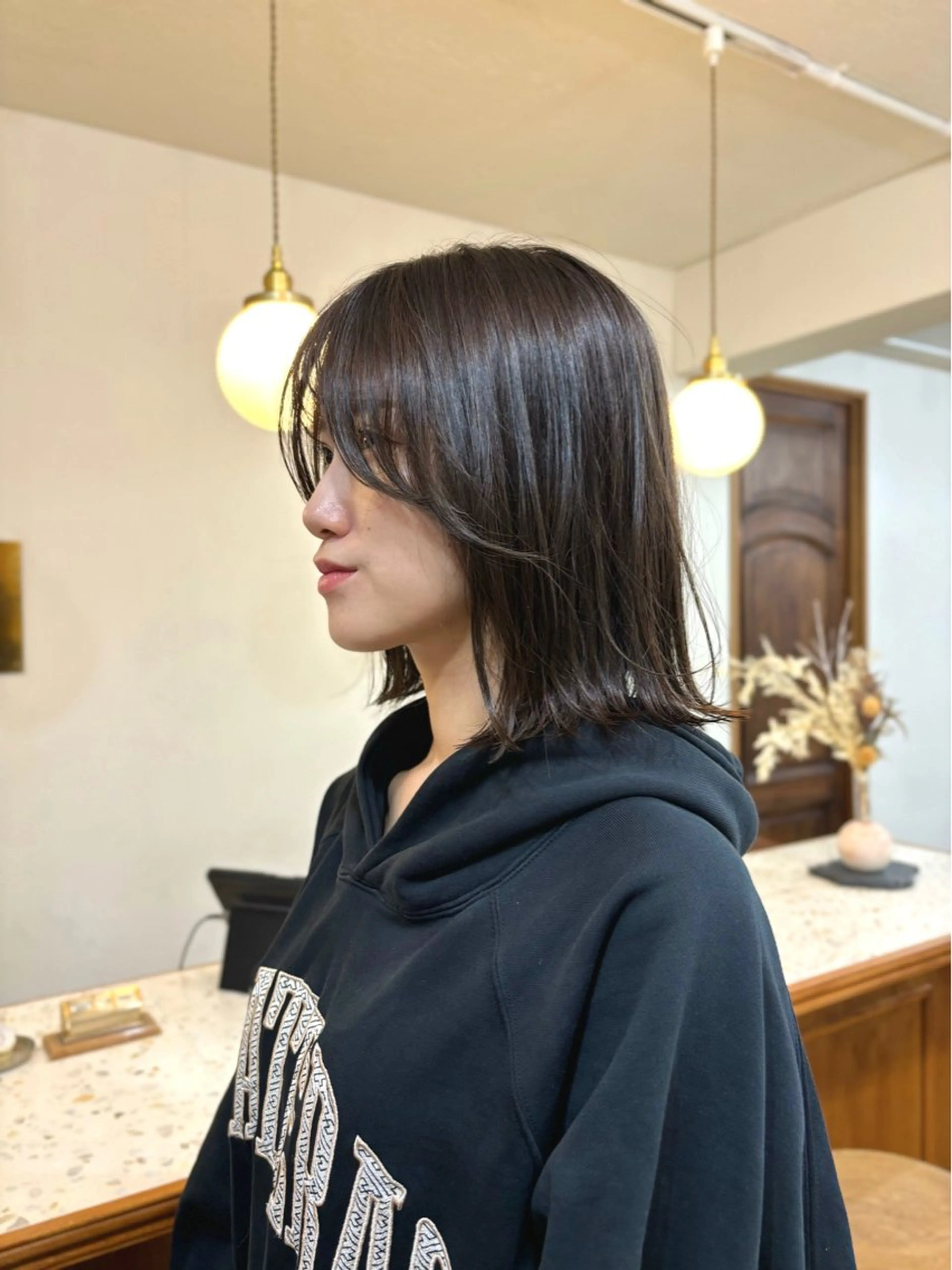 ミディアム カラー 透明感カラー 外ハネヘア カット ヘアカラー トリートメント CIEN所属・ayano🫧 《CIEN》のヘアスタイル