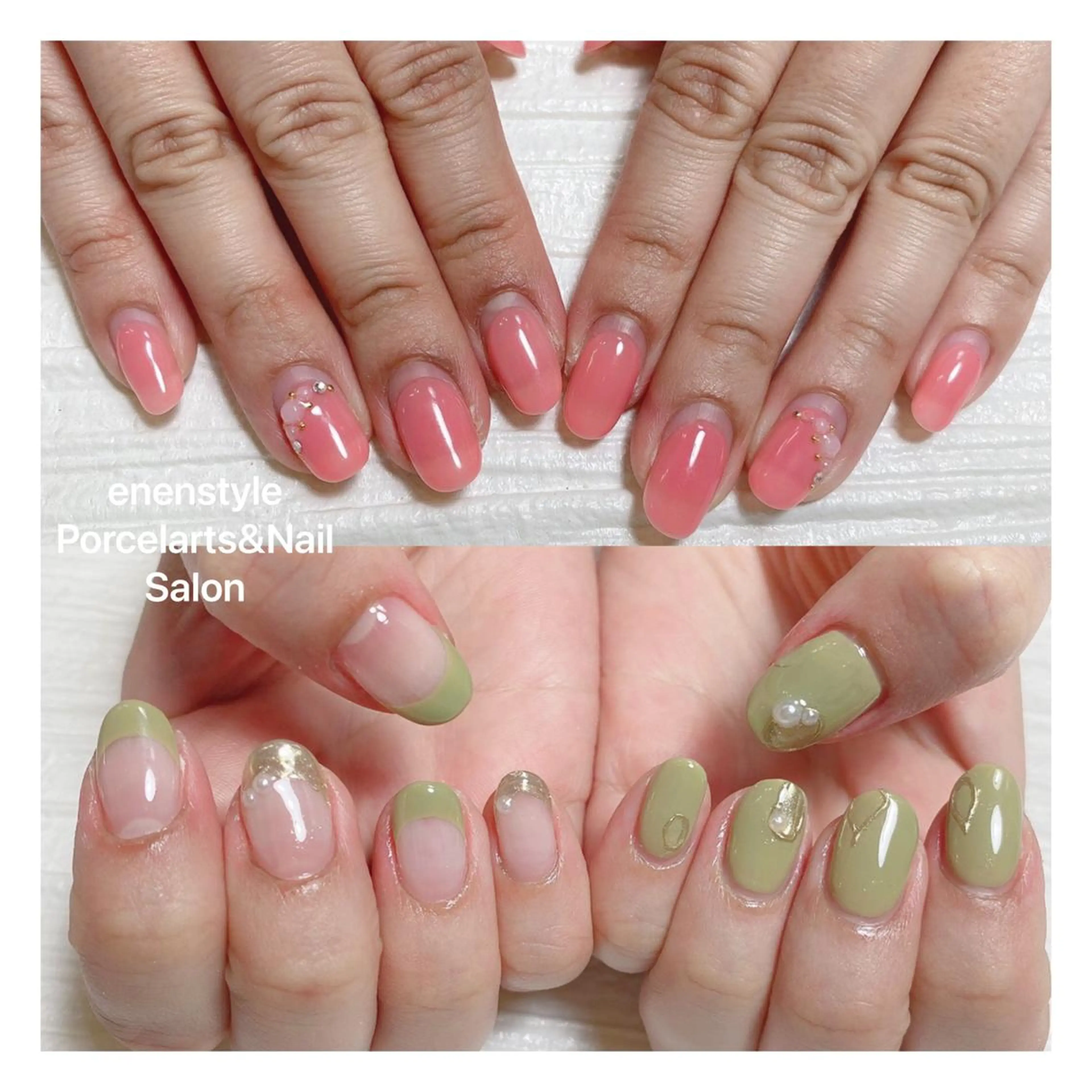 ショート ネイル ハンドネイル 👑enen style👑のネイルデザイン