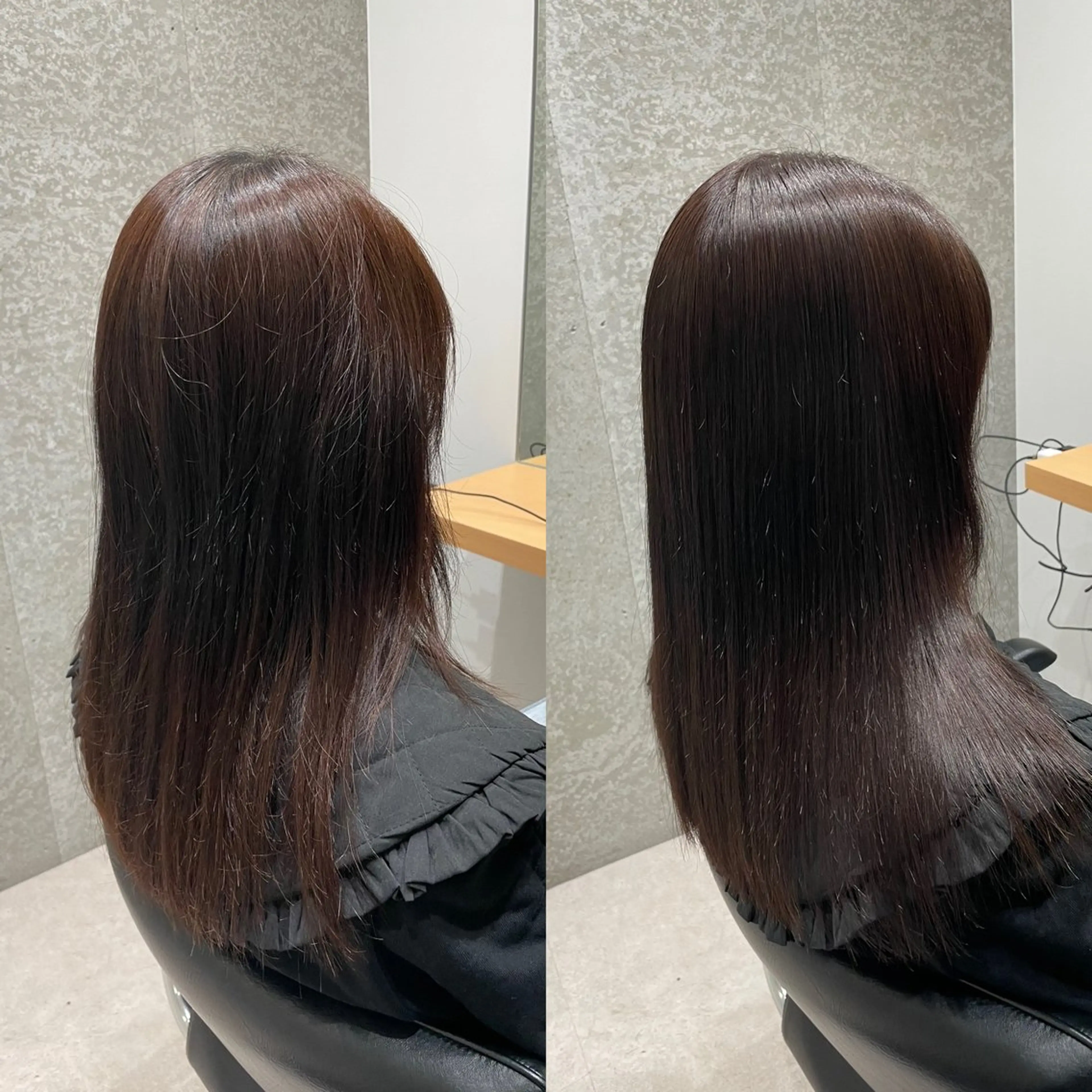 ミディアム カラー ケアカラー トリートメント 髪質改善ヘアケア 艶髪特化/上田のヘアスタイル
