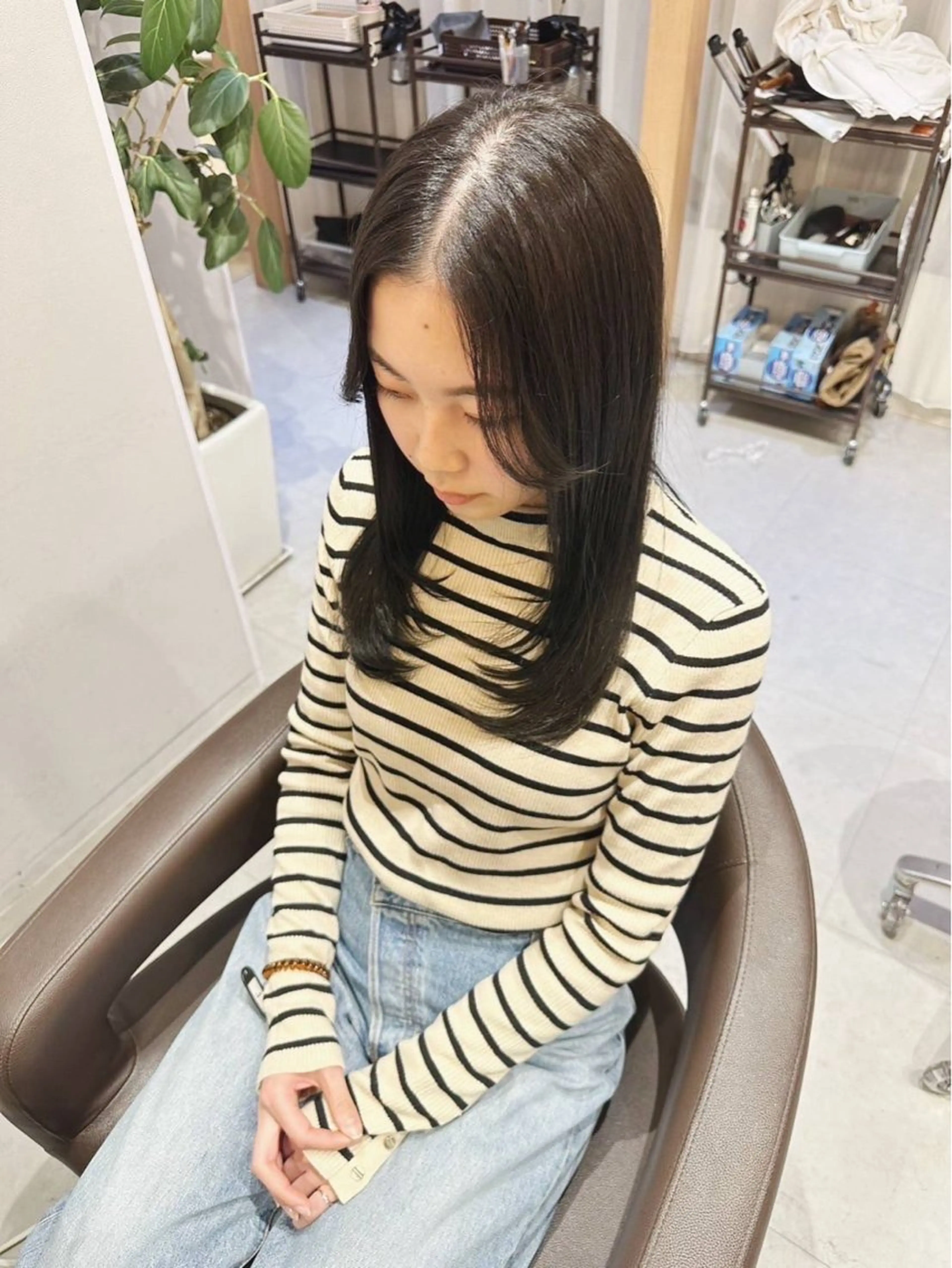 ロング カラー レイヤー/ショート chere狭山のヘアスタイル