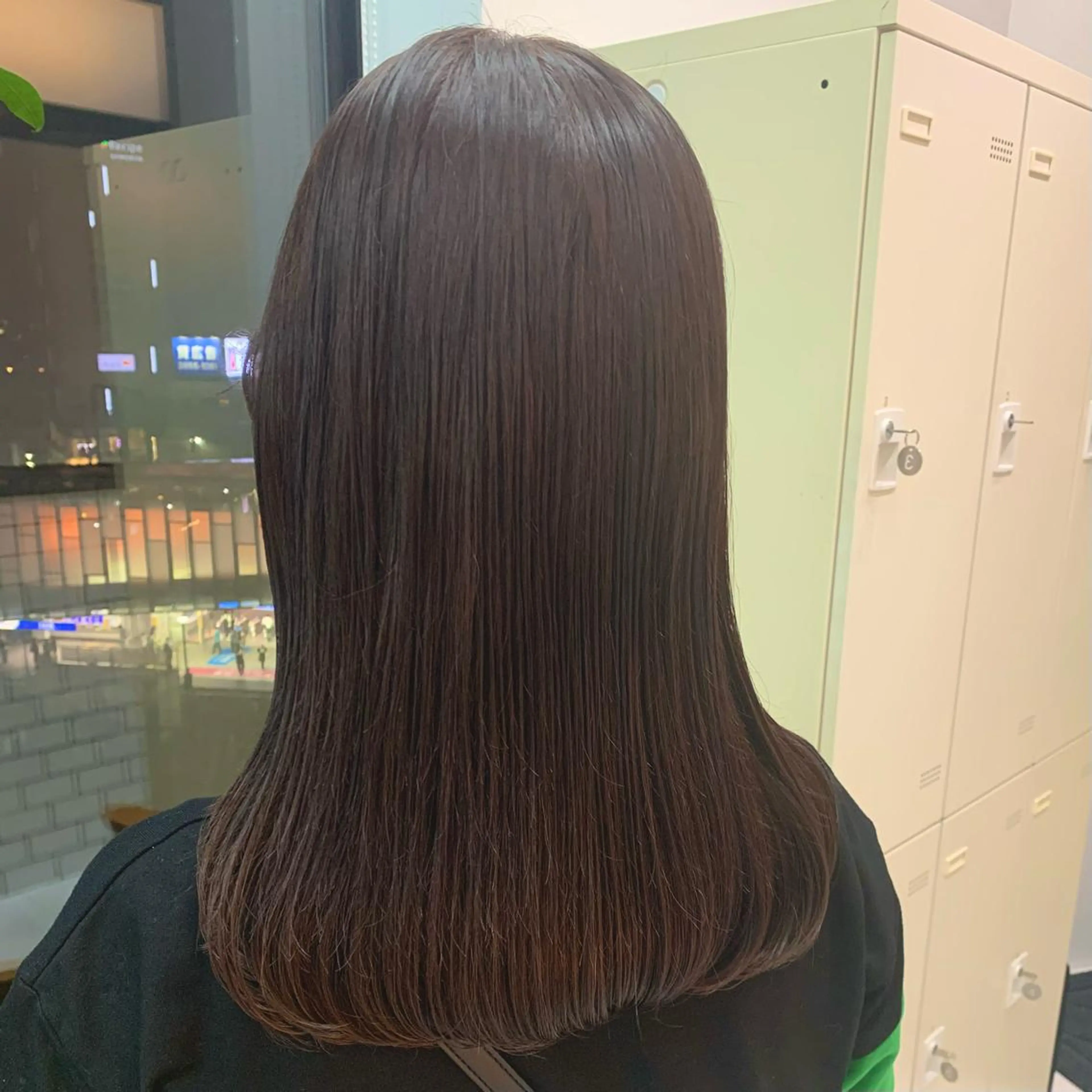 ロング カラー 🌷ラベンダーピンク 顔まわり🌷ねいろのヘアスタイル