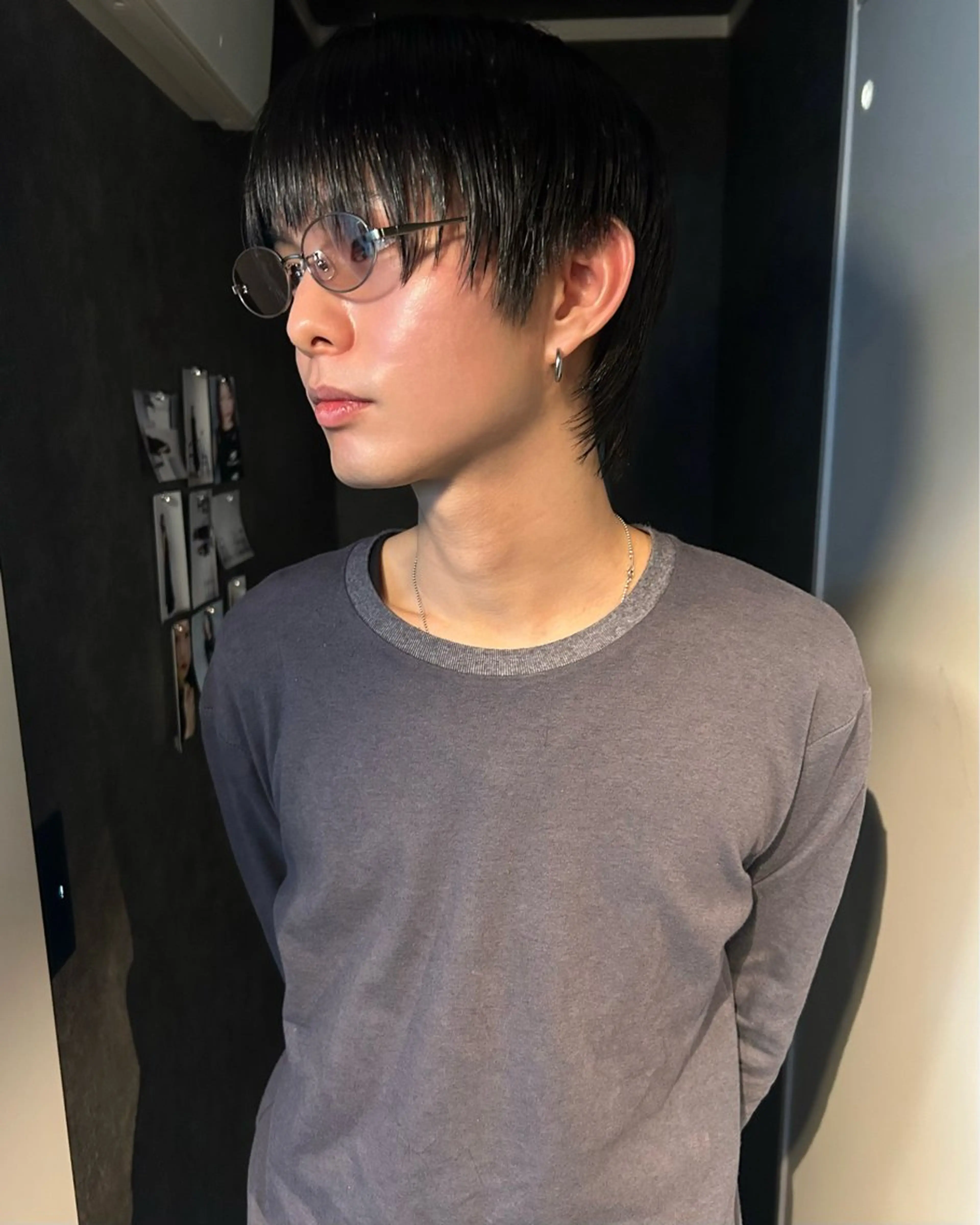 メンズ センターパート メンズ韓国風 マッシュ メンズパーマ 刈り上げ 船橋/パーマ/メンズ キチ/RITSU🪡のヘアスタイル