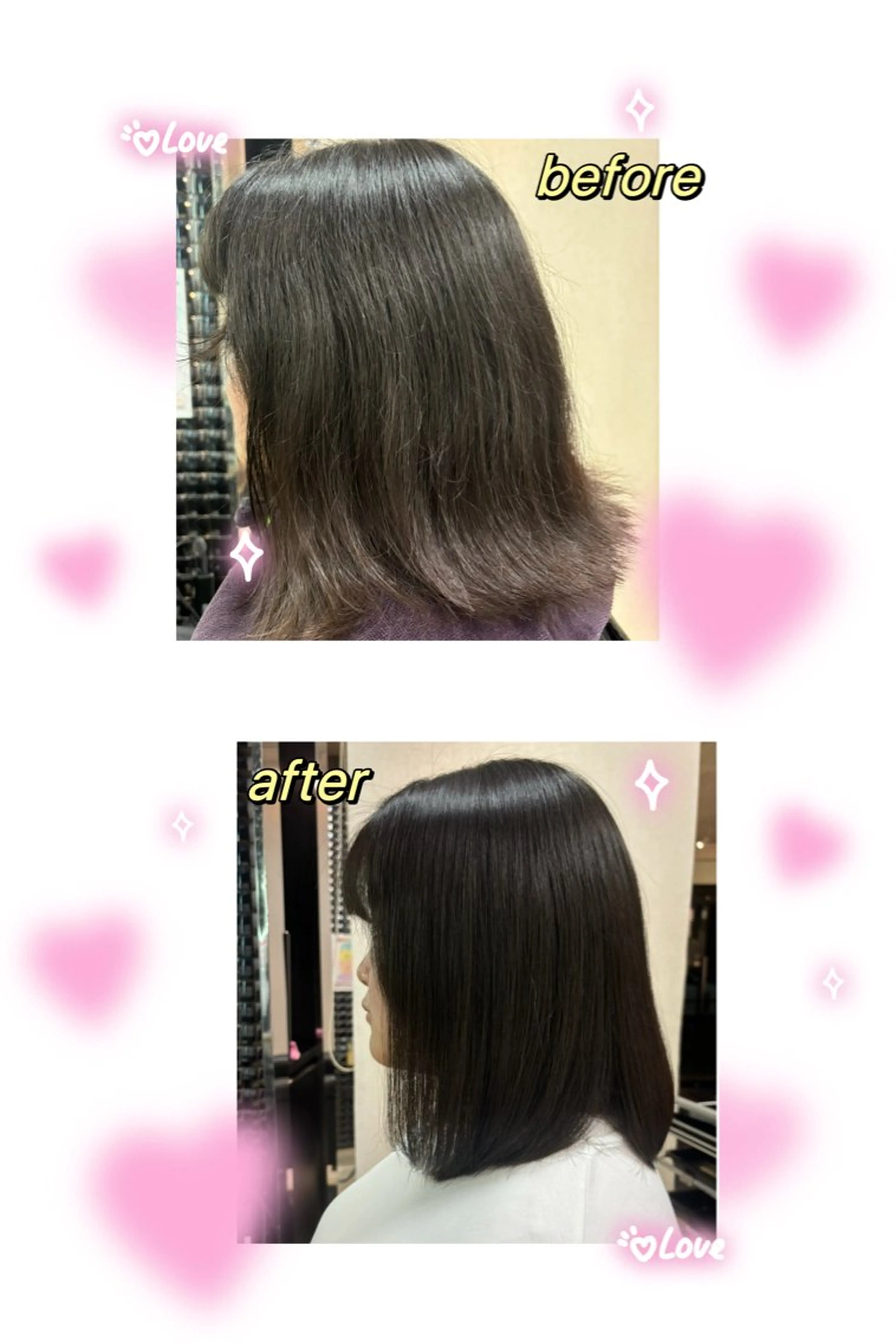 セミロング 縮毛矯正 縮毛矯正 鄭 瑩(てい えい) 🌈モデル募集🩵のヘアスタイル