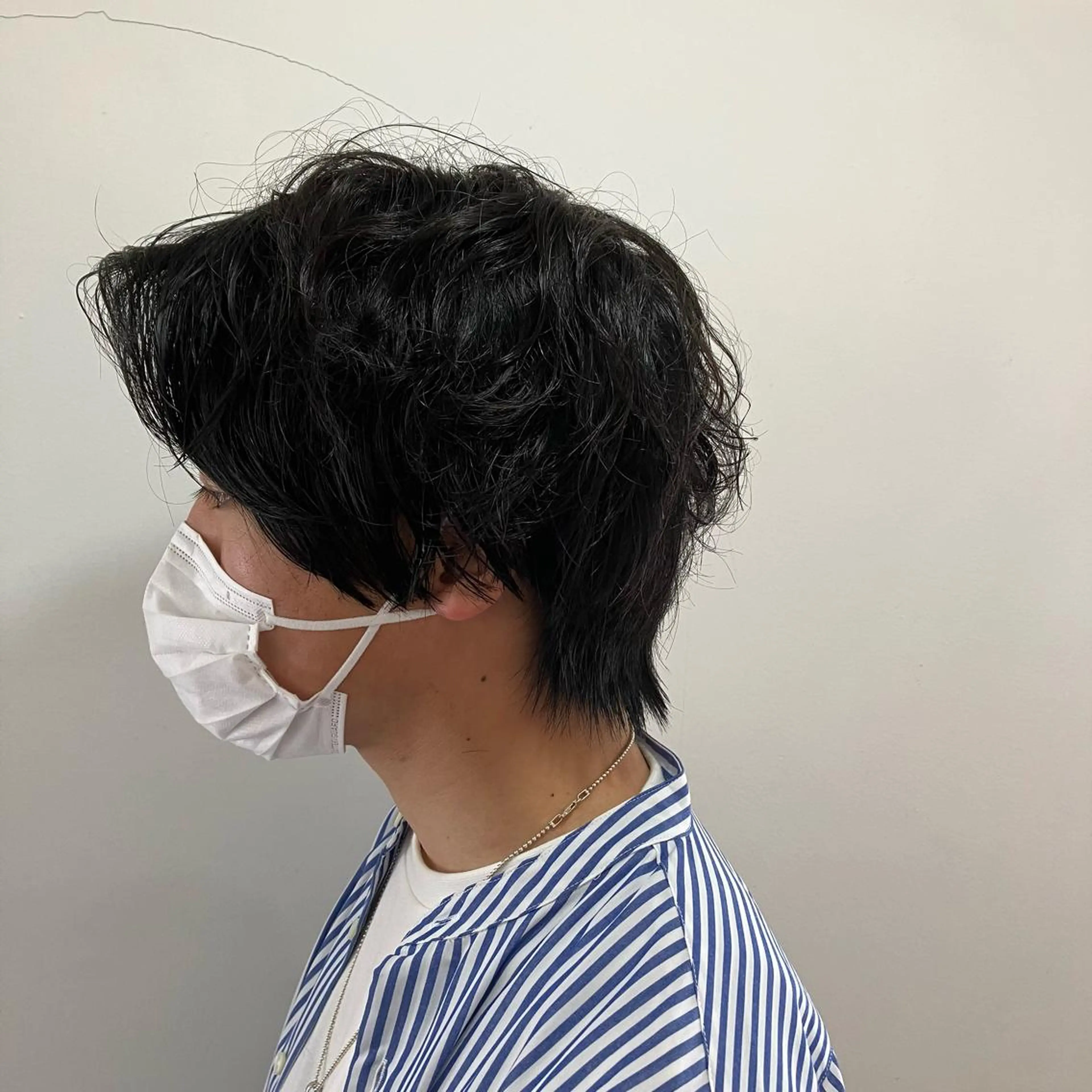 ショート パーマ メンズ メンズパーマ メンズウルフカット ウルフカット カット 佐藤 悠生 メンズパーマ.カットのヘアスタイル