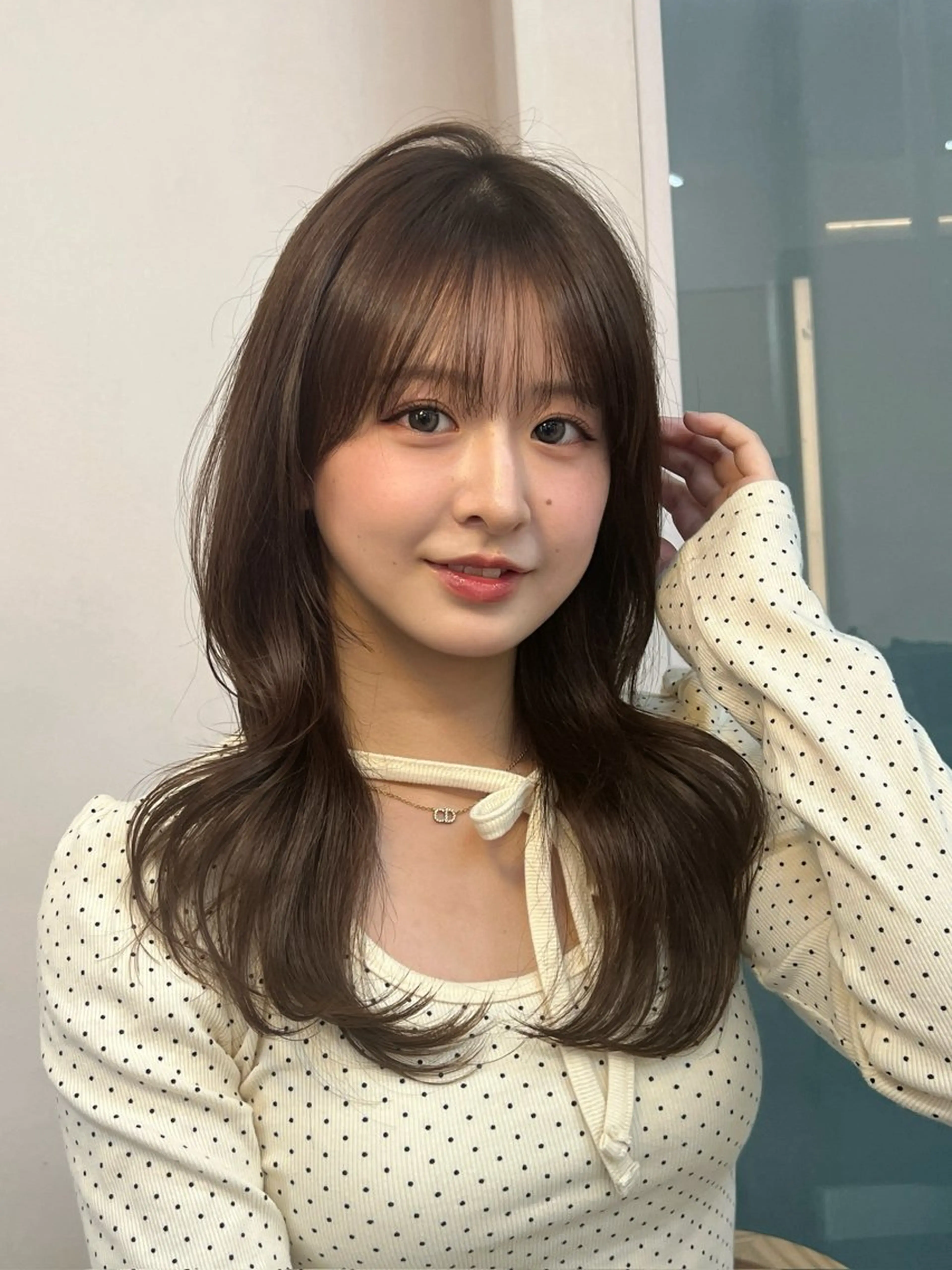 セミロング レイヤーカット 森下 颯太のヘアスタイル