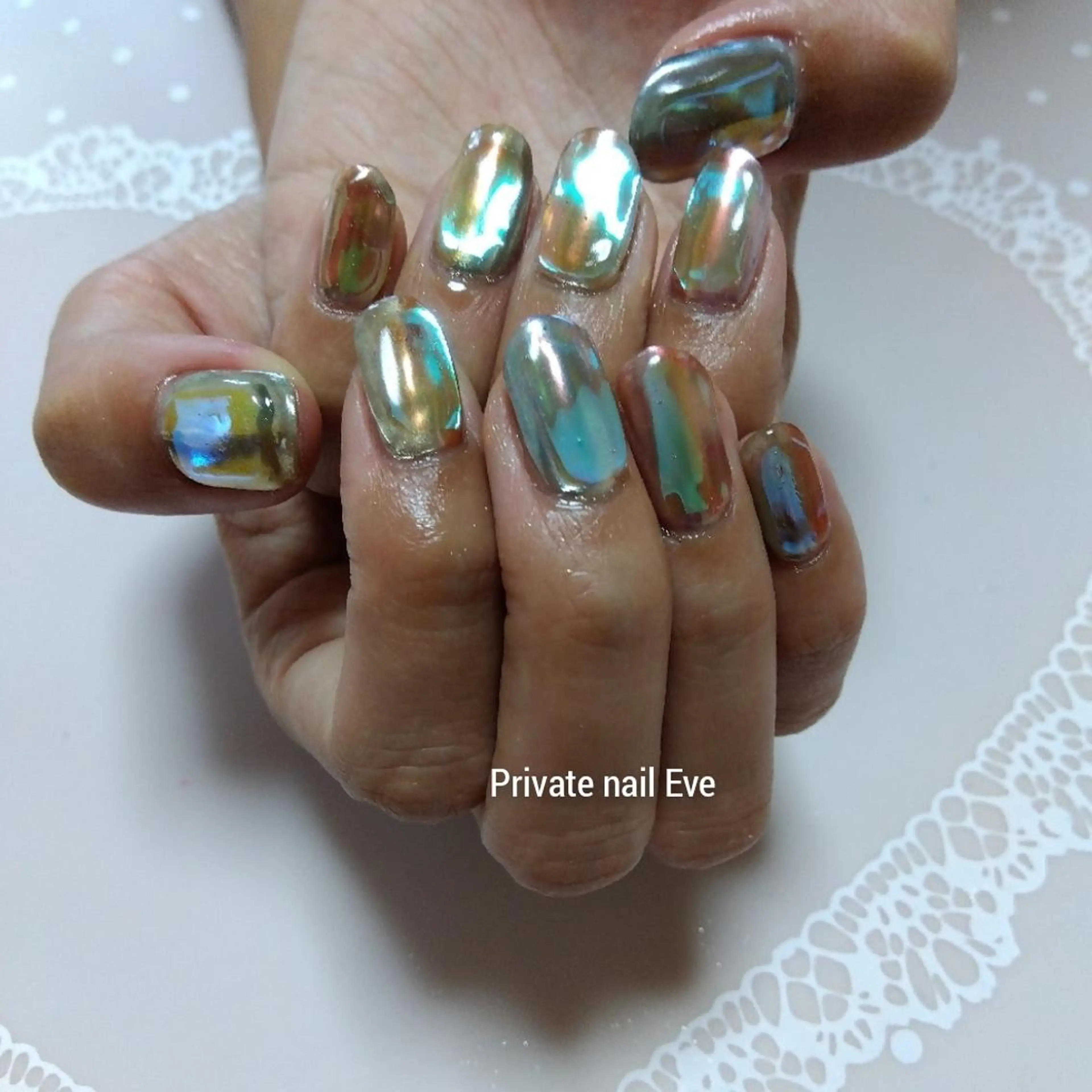 ネイル 氷ネイル・うるうるネイル ハンドネイル ネイル junkoのネイルデザイン