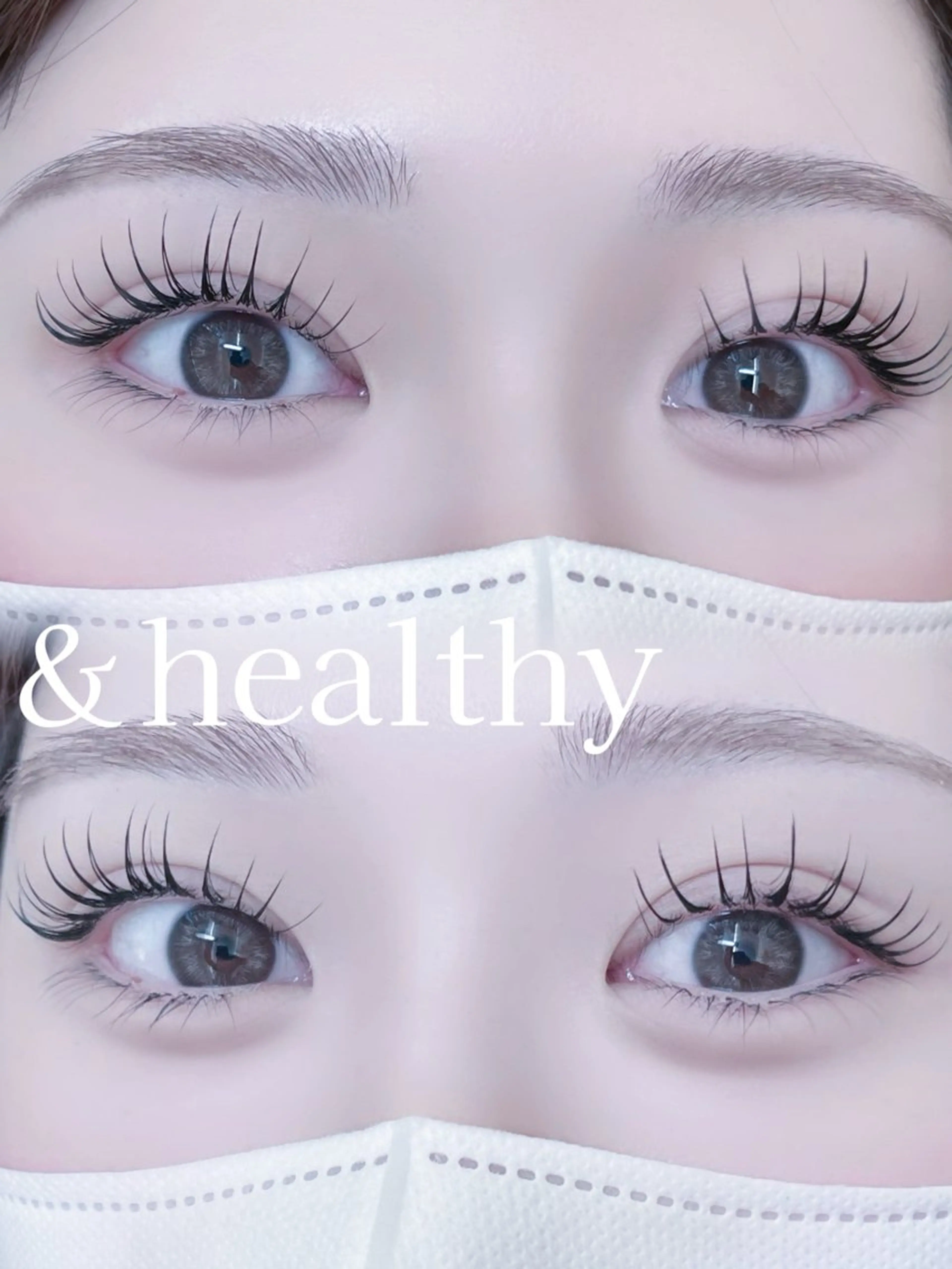 マツエク・マツパ フラットラッシュ Moe🤍Moon Doll Eyeのマツエク・マツパデザイン